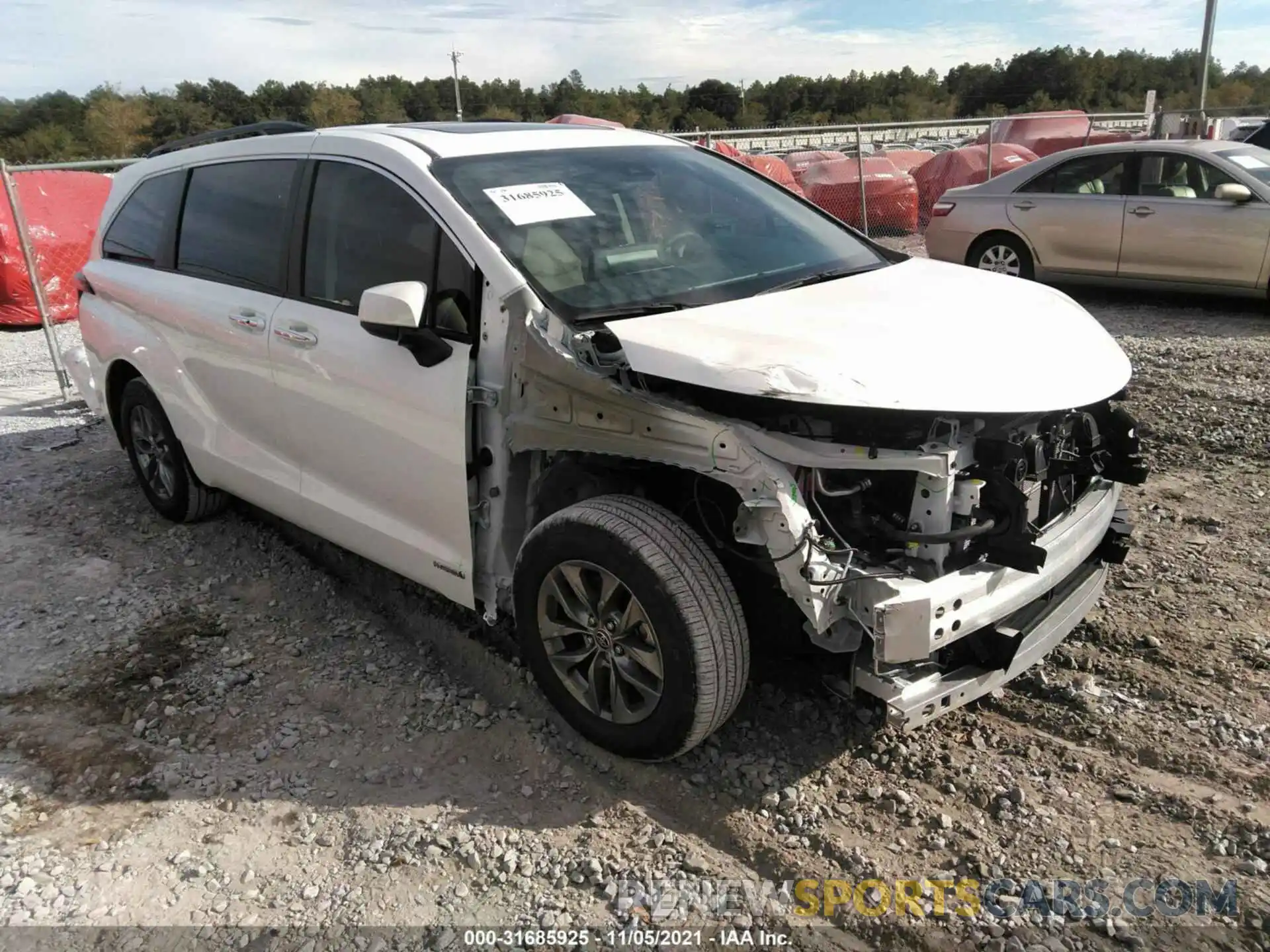 1 Photograph of a damaged car 5TDYRKEC6MS051576 TOYOTA SIENNA 2021