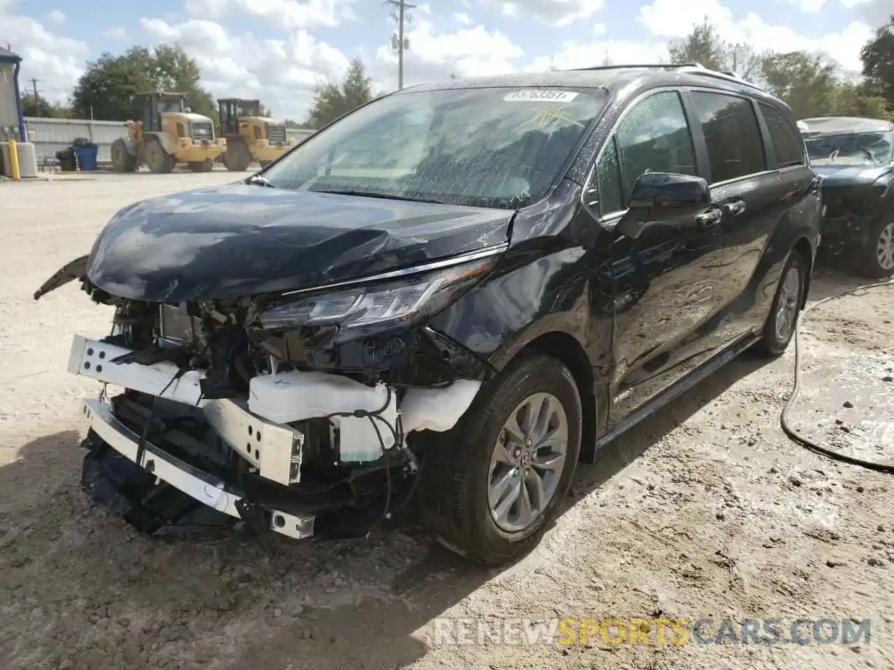 2 Фотография поврежденного автомобиля 5TDYRKEC6MS073058 TOYOTA SIENNA 2021