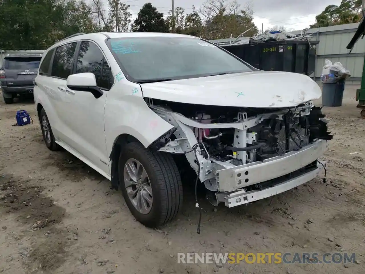 1 Photograph of a damaged car 5TDYRKEC7MS059072 TOYOTA SIENNA 2021