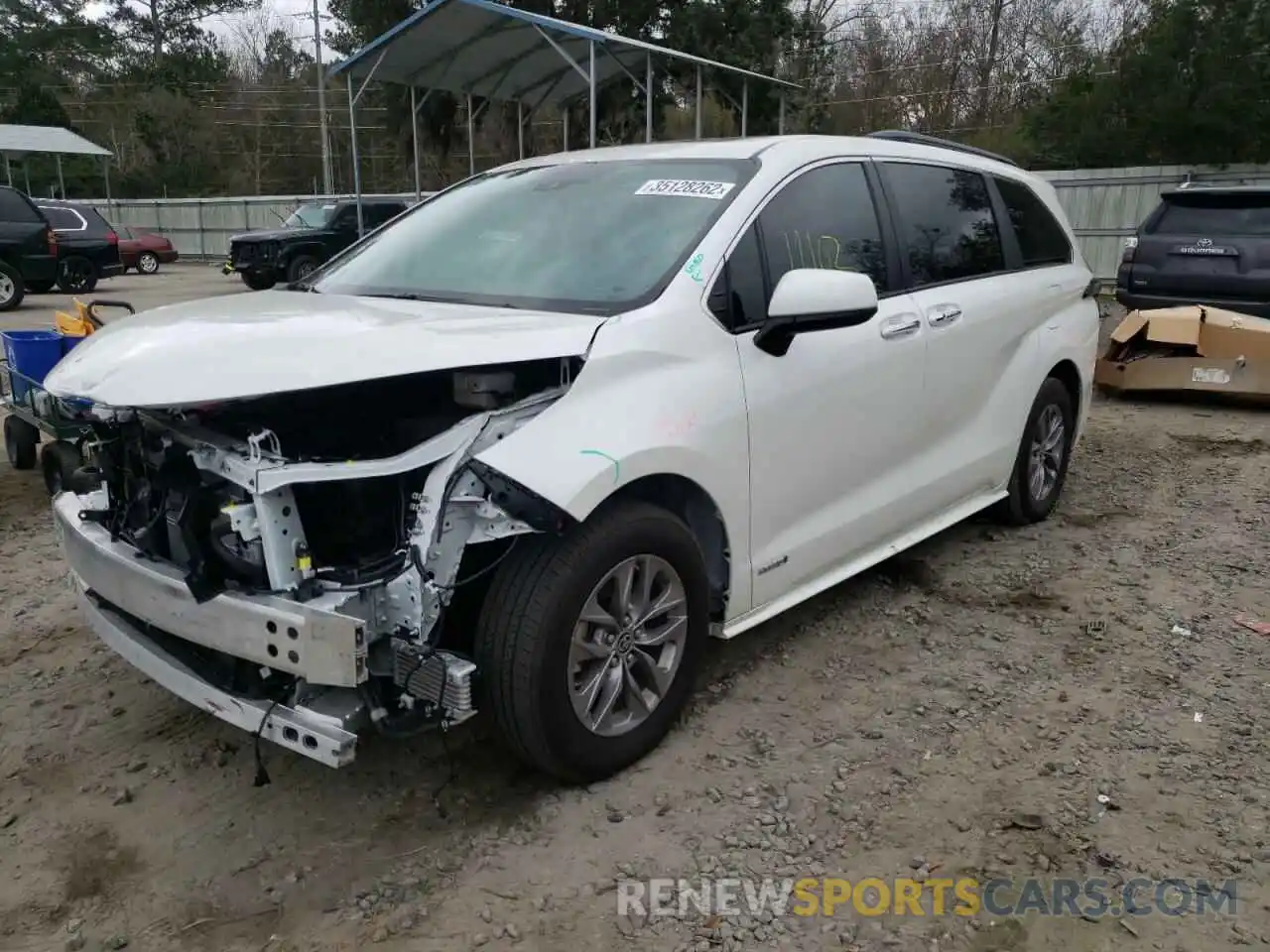 2 Photograph of a damaged car 5TDYRKEC7MS059072 TOYOTA SIENNA 2021