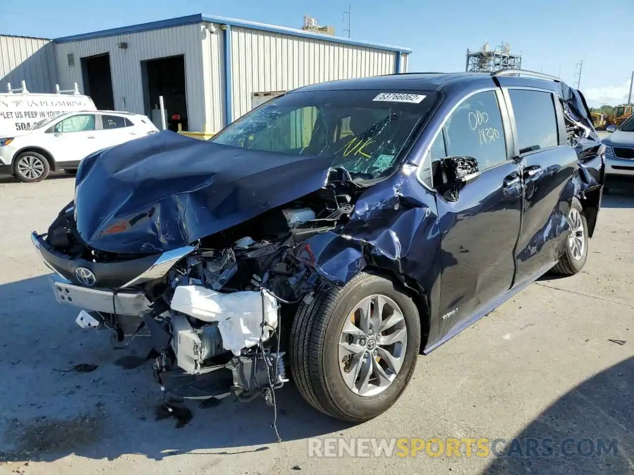 2 Photograph of a damaged car 5TDYRKEC8MS001438 TOYOTA SIENNA 2021