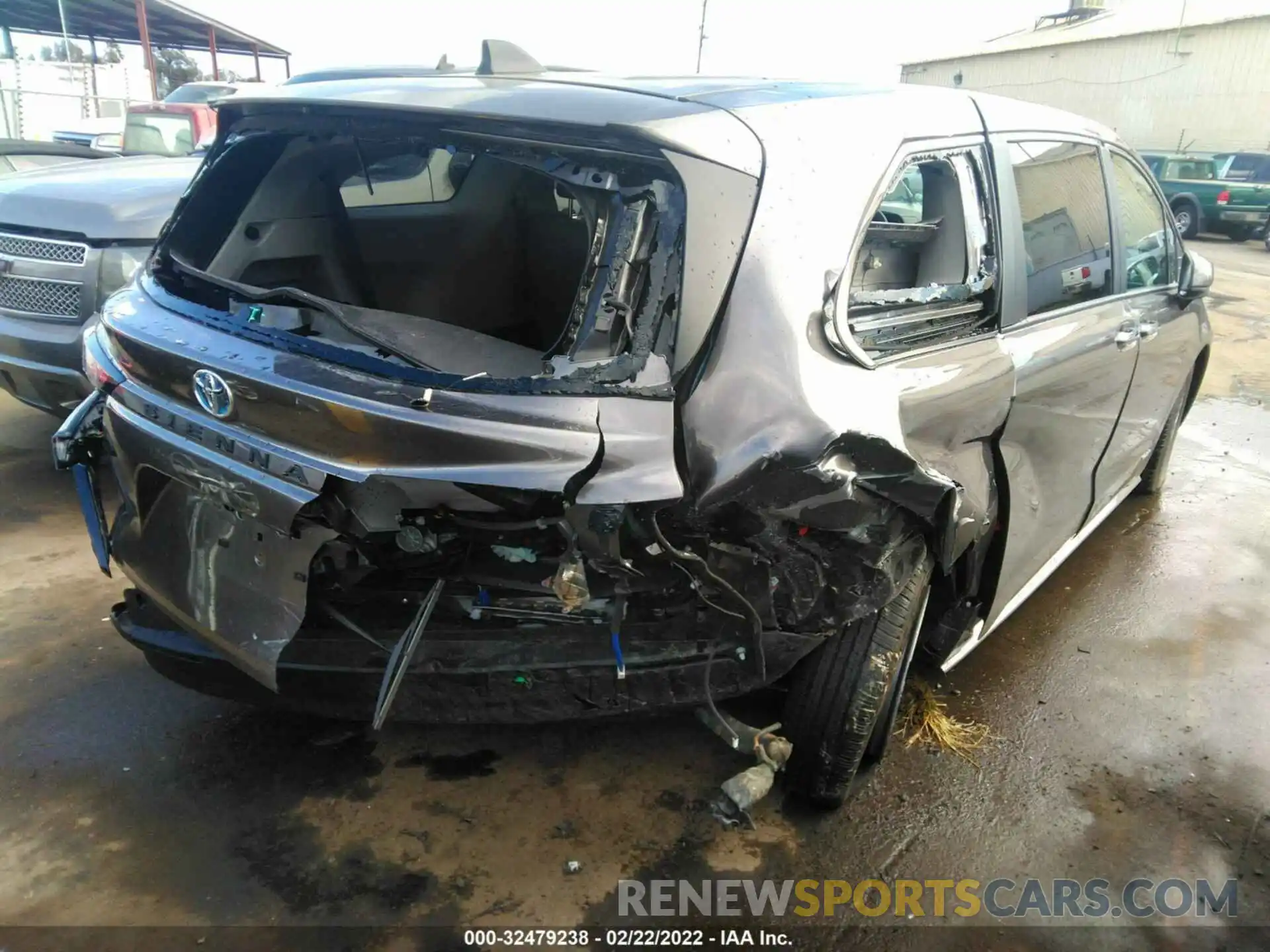 4 Фотография поврежденного автомобиля 5TDYRKEC8MS053796 TOYOTA SIENNA 2021