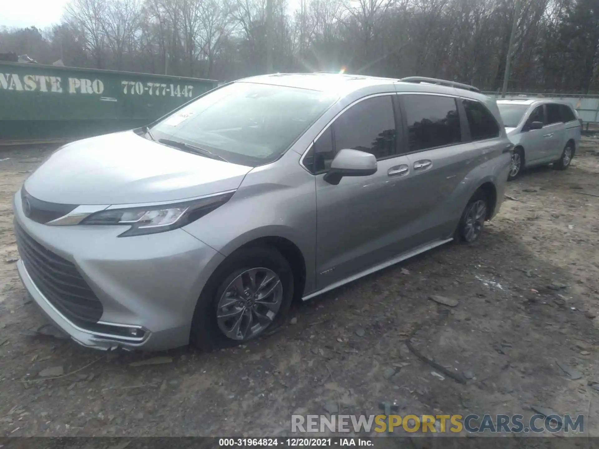 2 Фотография поврежденного автомобиля 5TDYRKEC8MS064460 TOYOTA SIENNA 2021