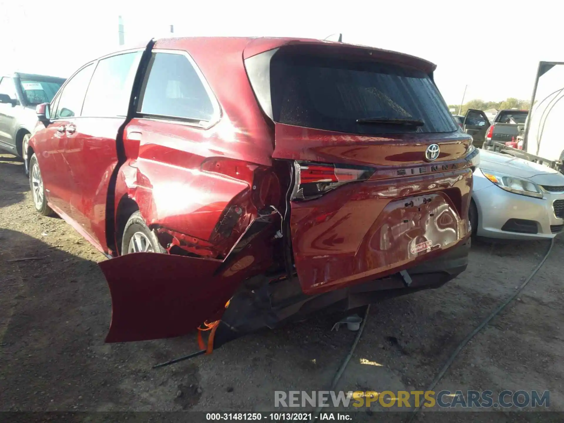 6 Фотография поврежденного автомобиля 5TDYRKEC9MS046775 TOYOTA SIENNA 2021