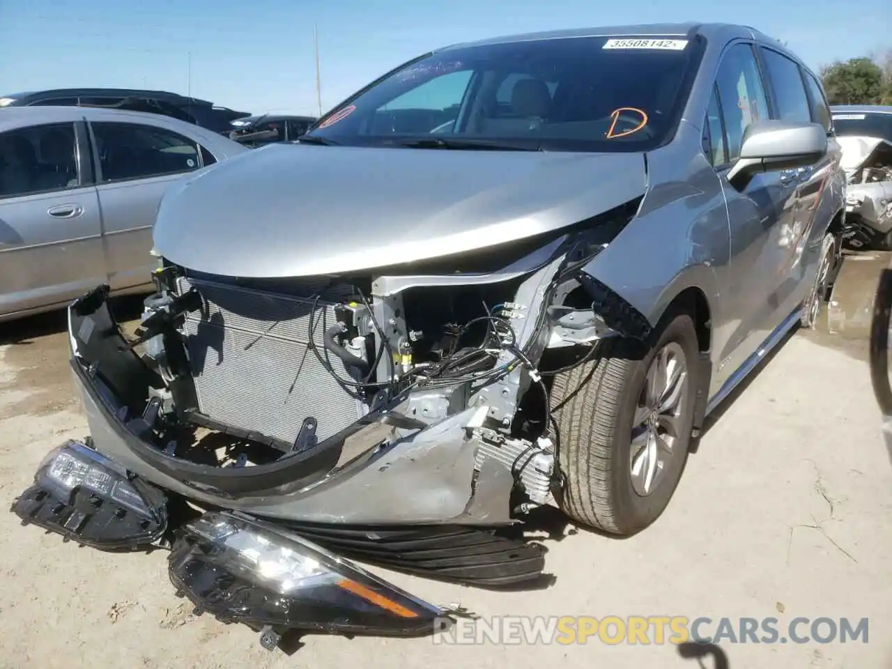 2 Photograph of a damaged car 5TDYRKEC9MS058084 TOYOTA SIENNA 2021