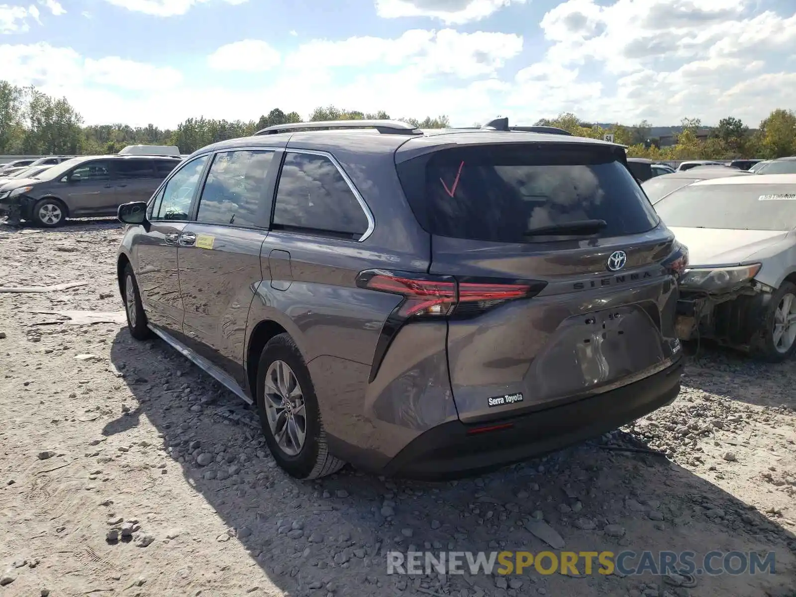 3 Photograph of a damaged car 5TDYRKEC9MS060840 TOYOTA SIENNA 2021