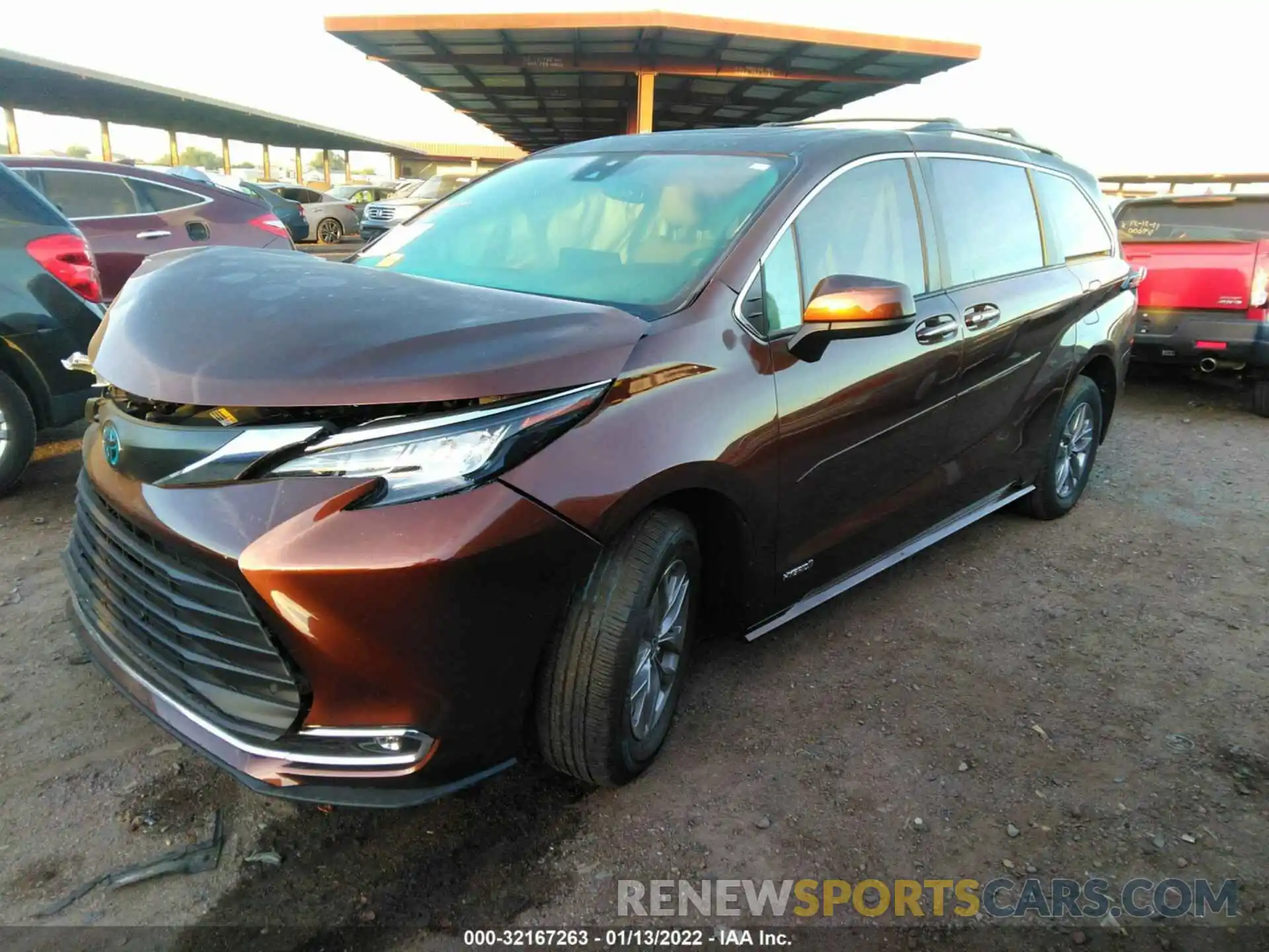 2 Photograph of a damaged car 5TDYRKECXMS051399 TOYOTA SIENNA 2021