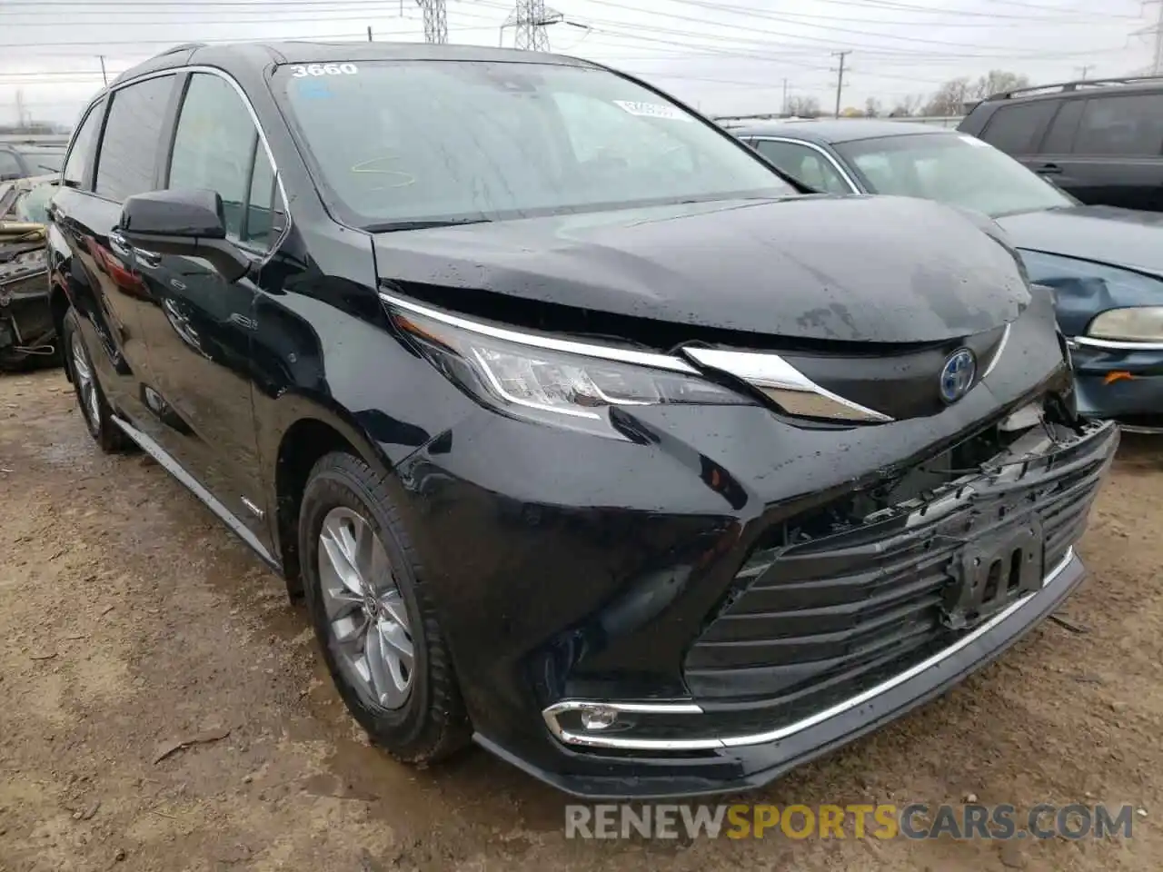 1 Photograph of a damaged car 5TDYRKECXMS063388 TOYOTA SIENNA 2021