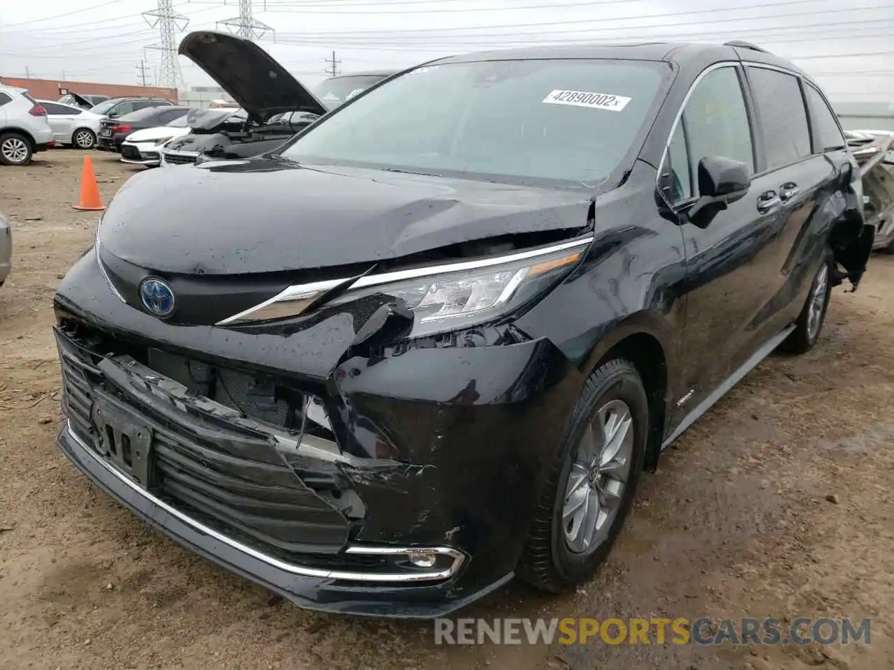 2 Photograph of a damaged car 5TDYRKECXMS063388 TOYOTA SIENNA 2021