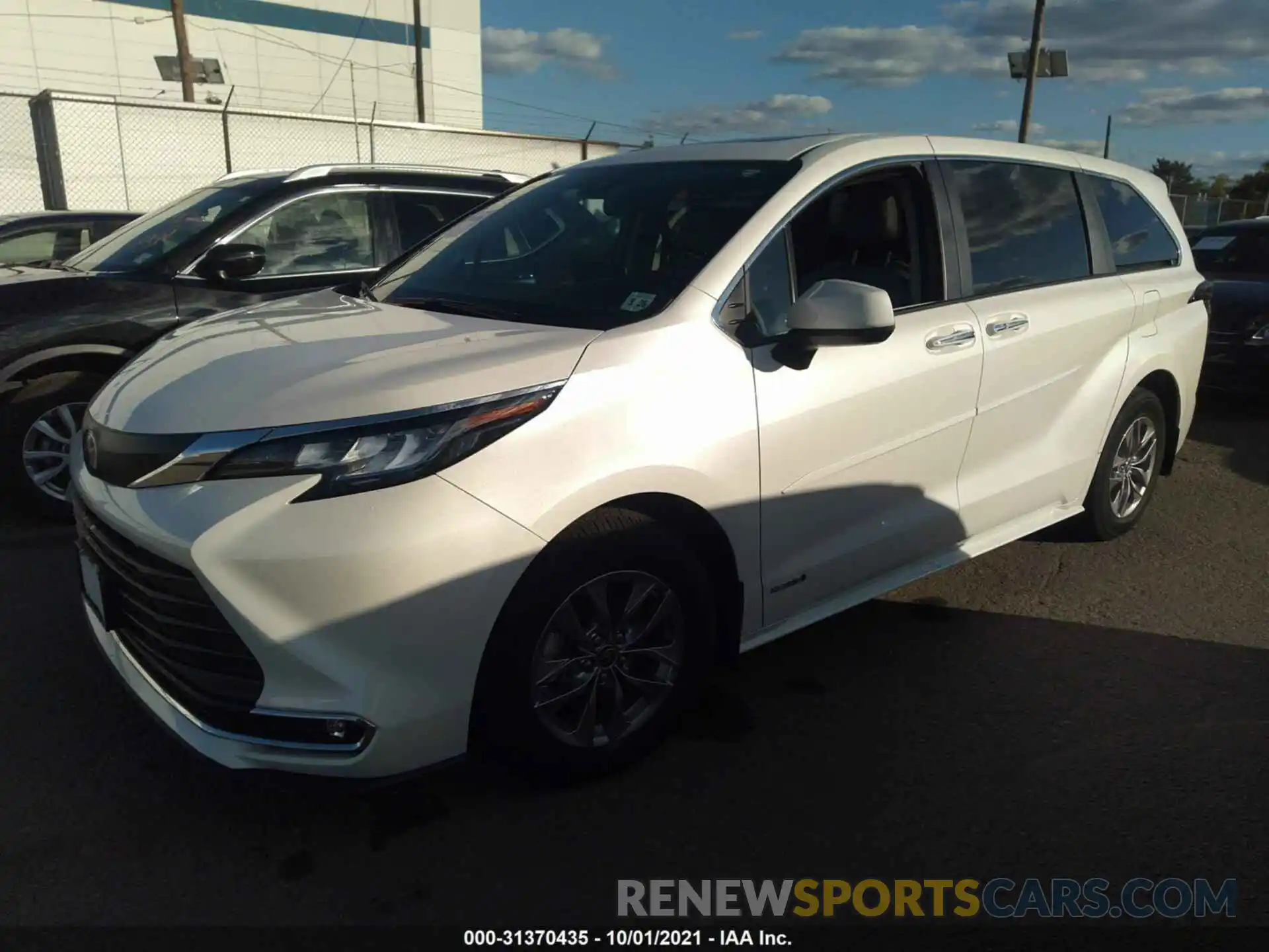 2 Фотография поврежденного автомобиля 5TDYSKFC0MS012873 TOYOTA SIENNA 2021