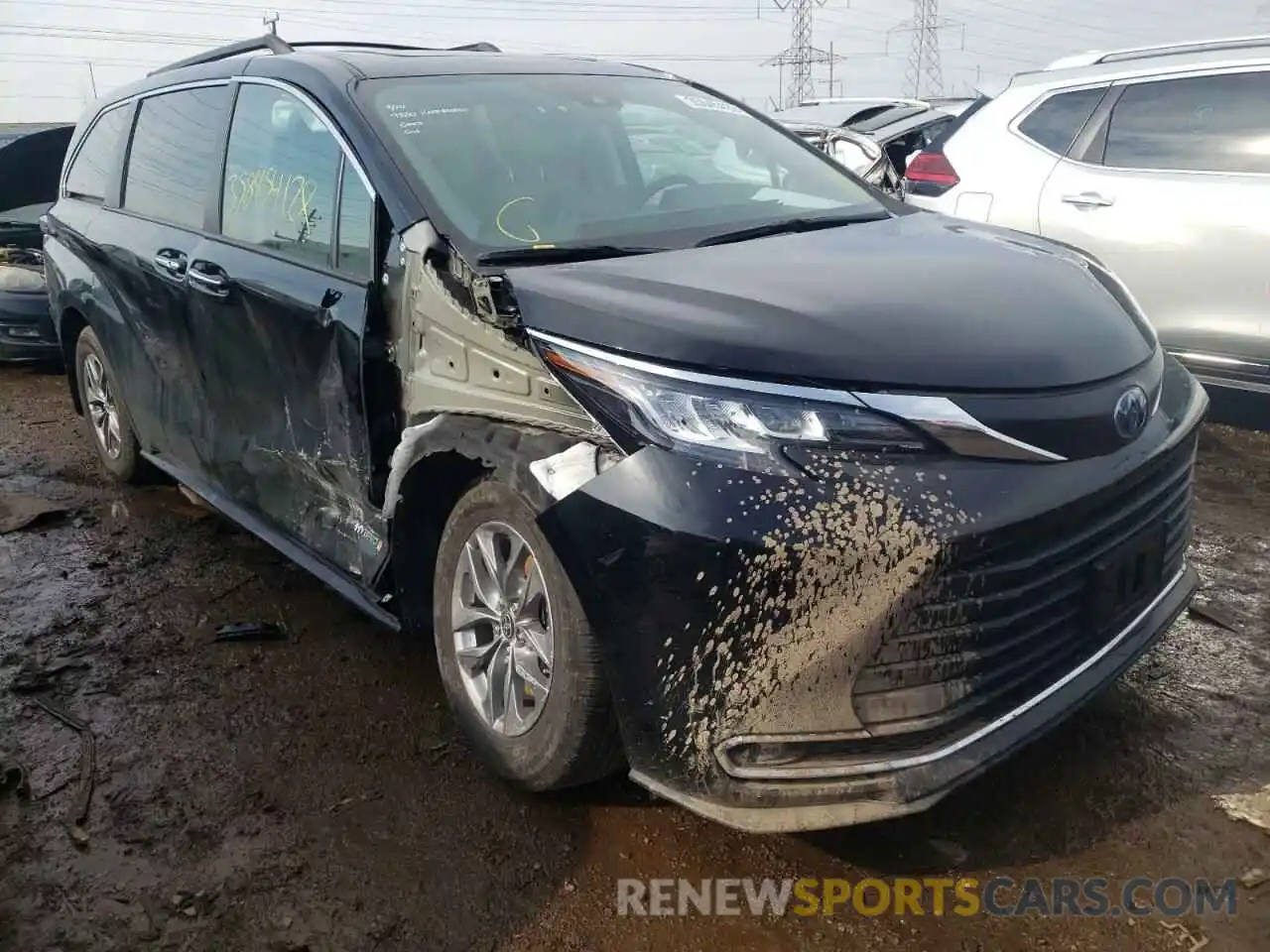 1 Photograph of a damaged car 5TDYSKFC0MS016499 TOYOTA SIENNA 2021