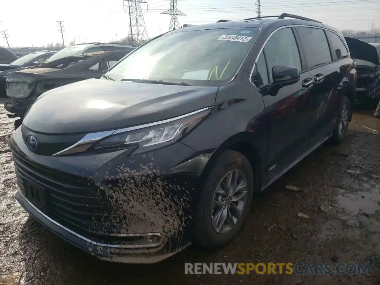 2 Photograph of a damaged car 5TDYSKFC0MS016499 TOYOTA SIENNA 2021