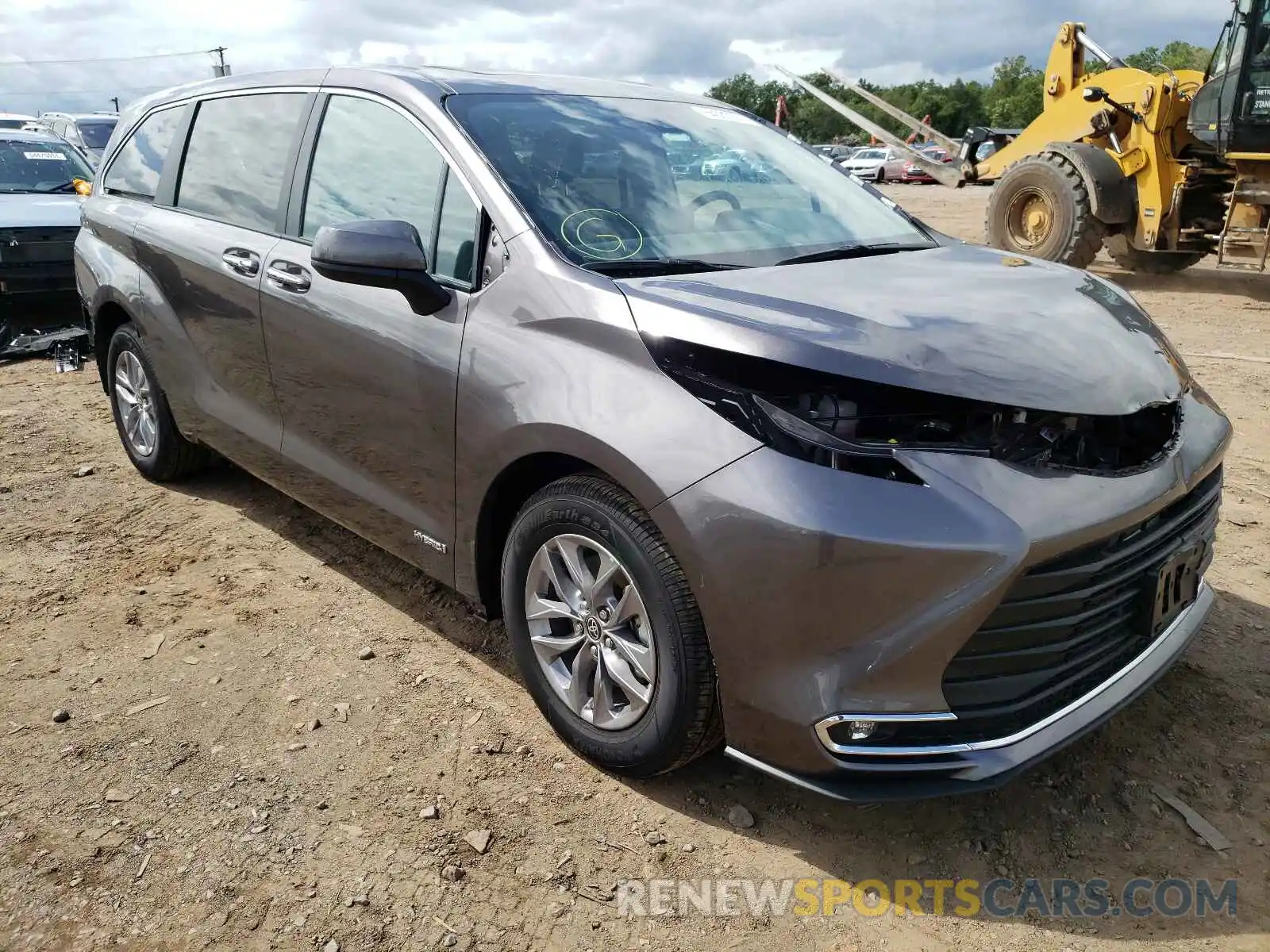 1 Фотография поврежденного автомобиля 5TDYSKFC1MS009237 TOYOTA SIENNA 2021