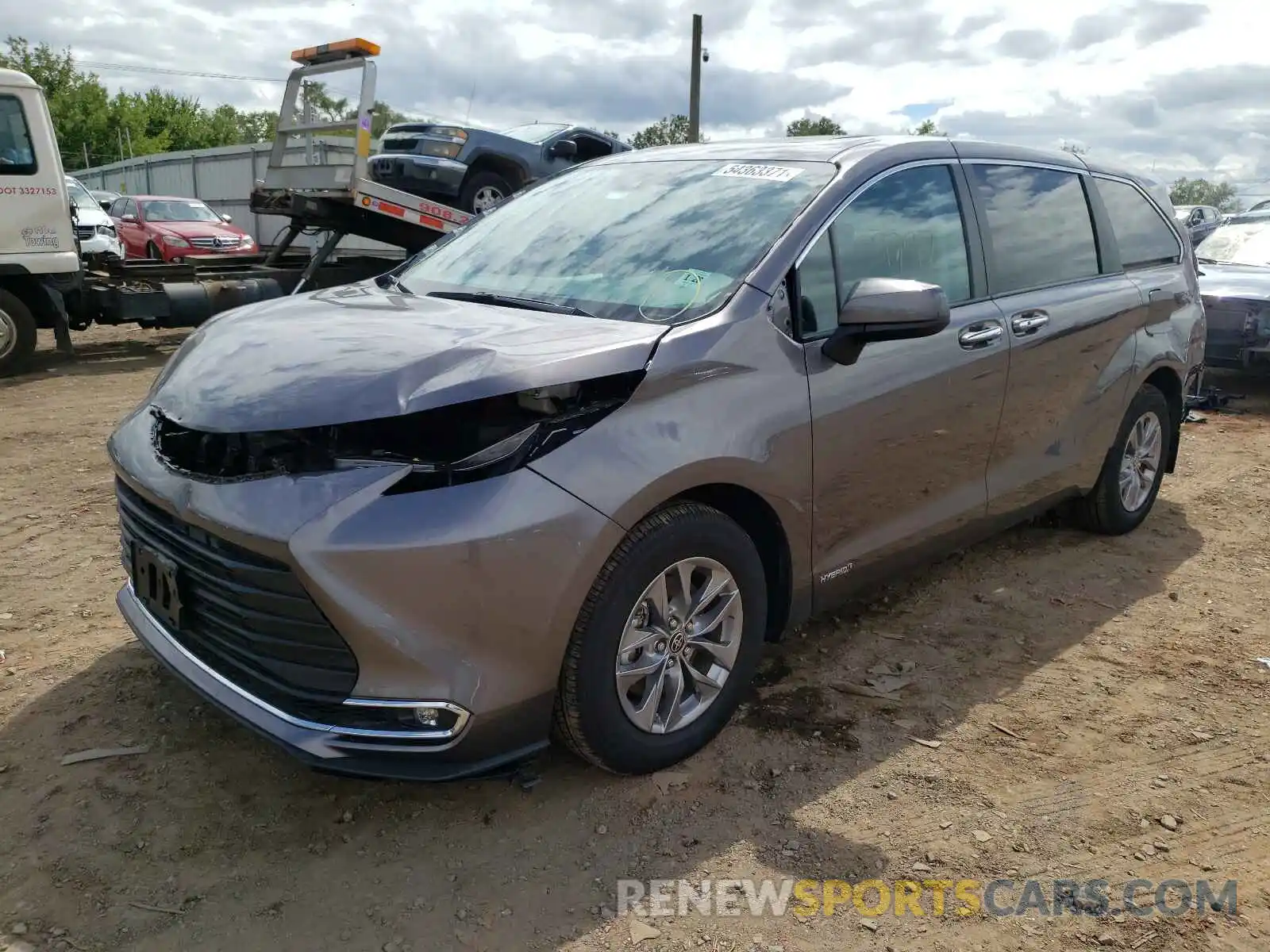 2 Photograph of a damaged car 5TDYSKFC1MS009237 TOYOTA SIENNA 2021