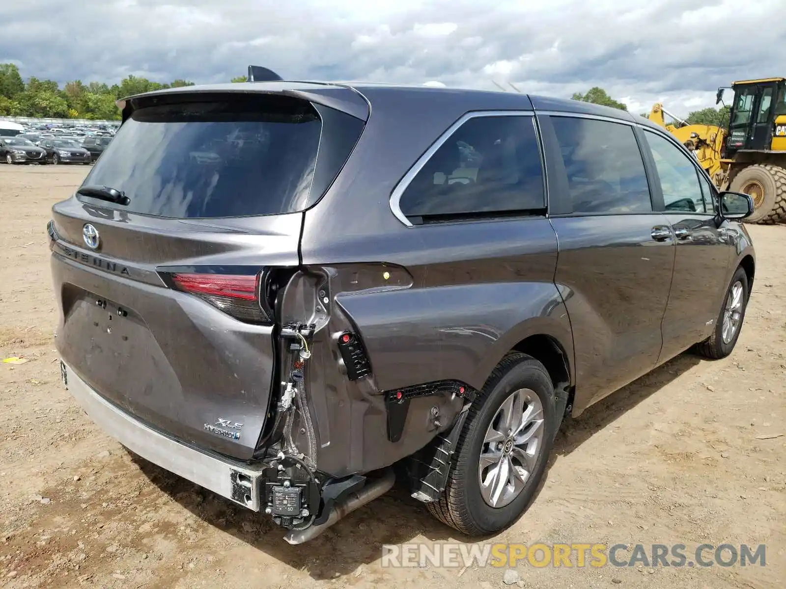 4 Фотография поврежденного автомобиля 5TDYSKFC1MS009237 TOYOTA SIENNA 2021