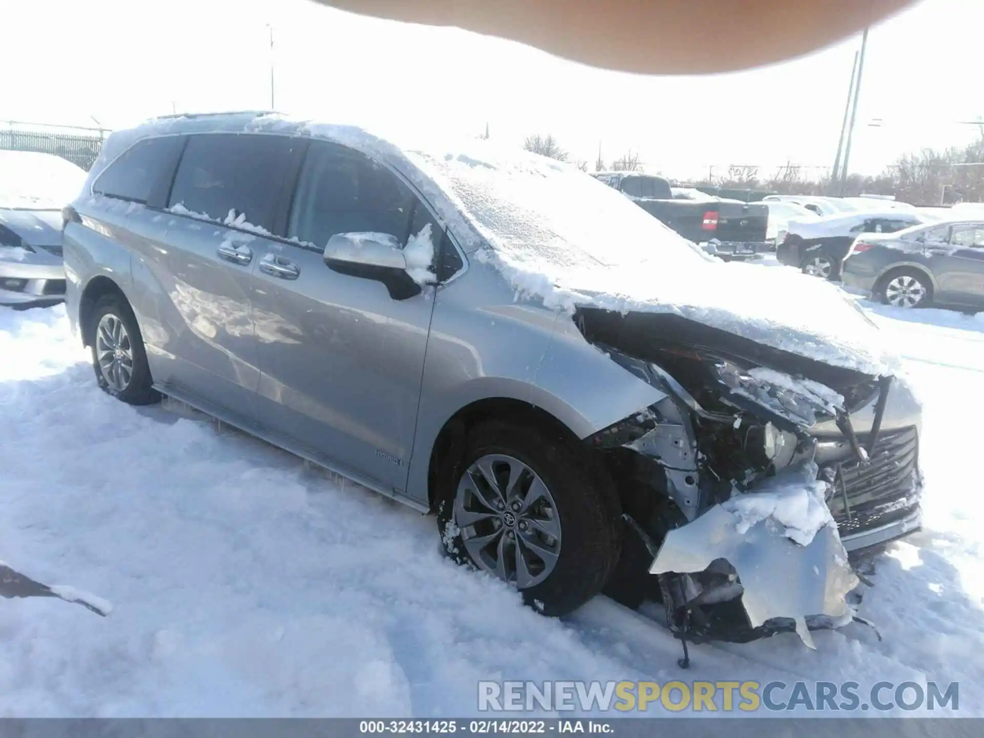 1 Photograph of a damaged car 5TDYSKFC1MS037264 TOYOTA SIENNA 2021