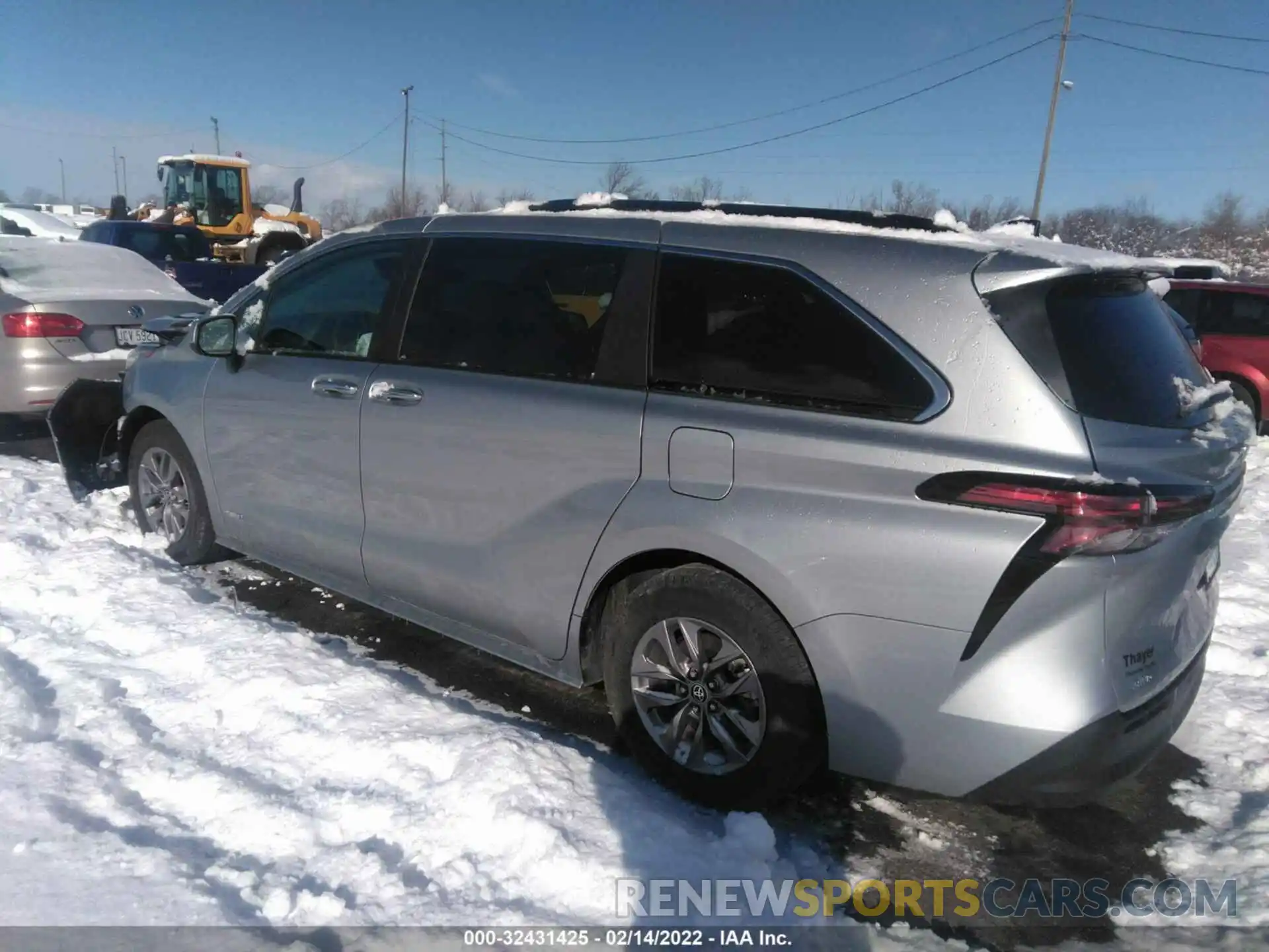 3 Фотография поврежденного автомобиля 5TDYSKFC1MS037264 TOYOTA SIENNA 2021