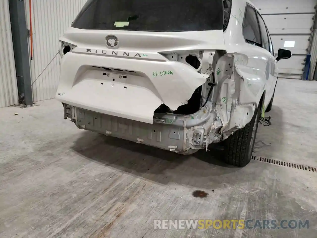 9 Фотография поврежденного автомобиля 5TDYSKFC2MS002135 TOYOTA SIENNA 2021