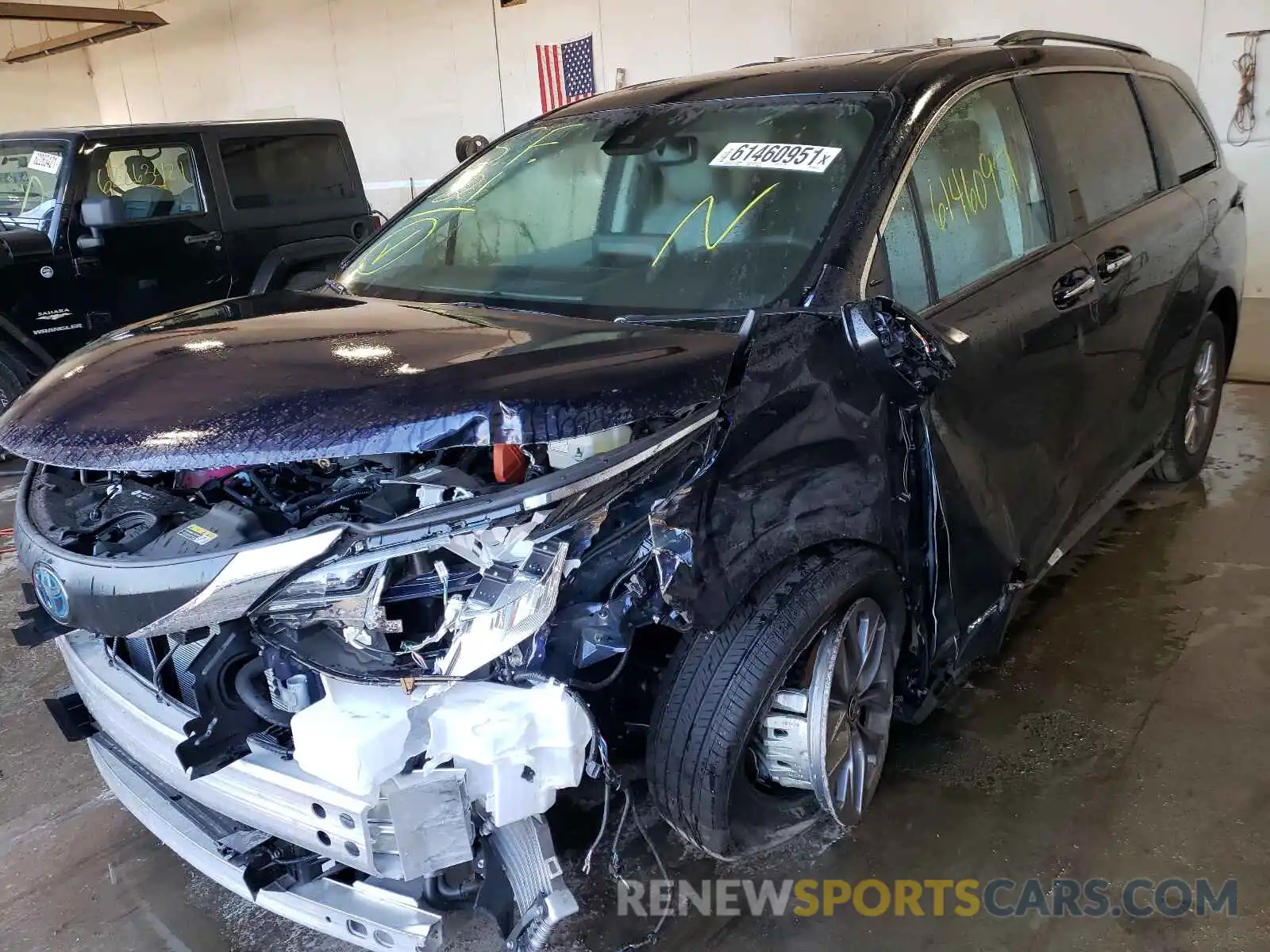 2 Photograph of a damaged car 5TDYSKFC2MS037824 TOYOTA SIENNA 2021