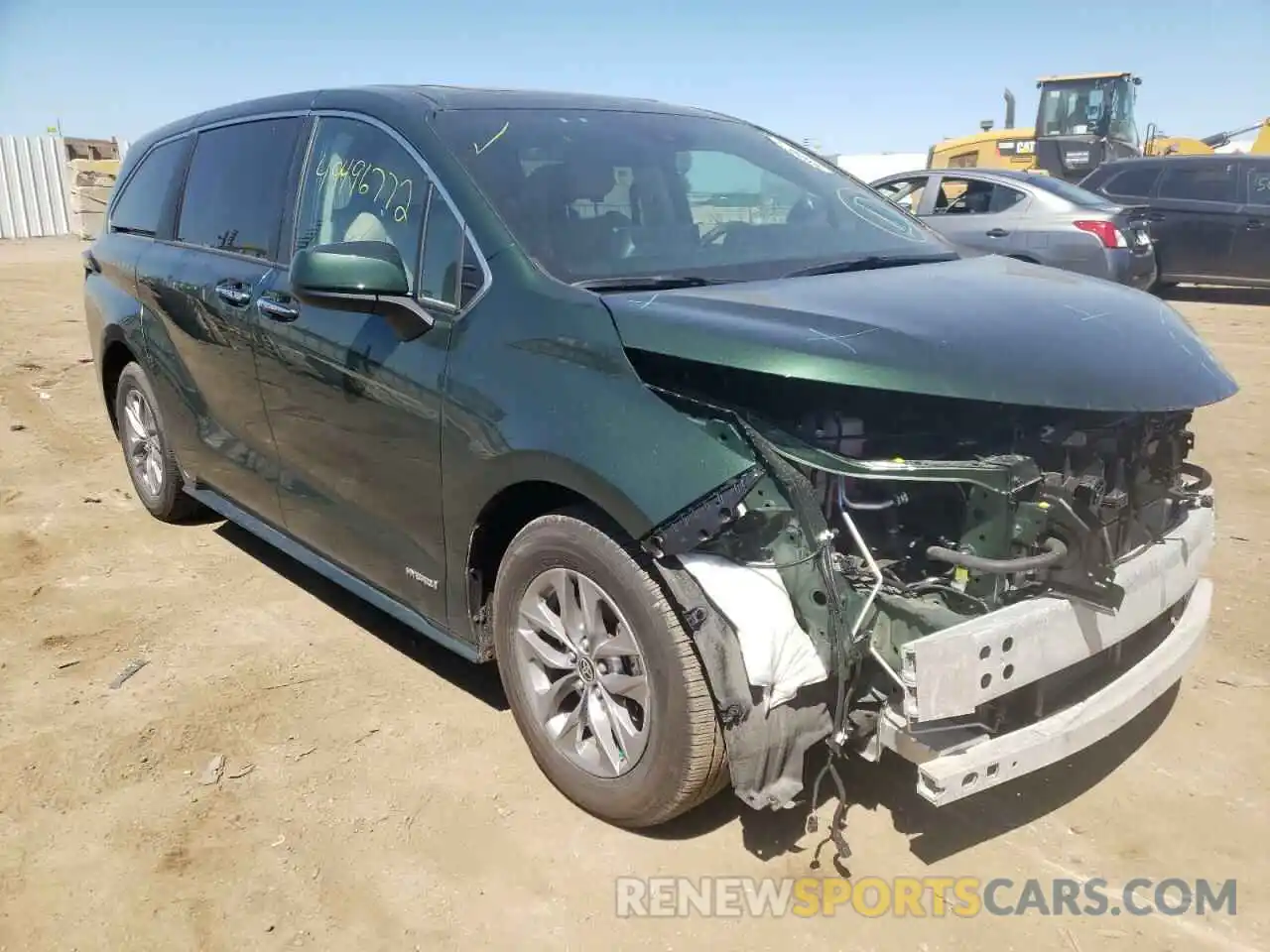 1 Photograph of a damaged car 5TDYSKFC3MS002757 TOYOTA SIENNA 2021