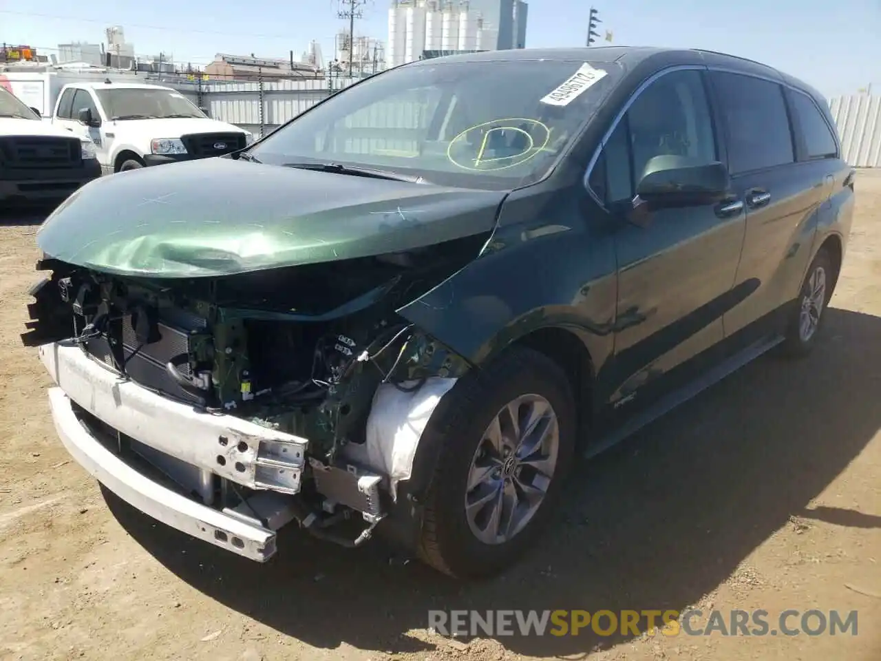 2 Photograph of a damaged car 5TDYSKFC3MS002757 TOYOTA SIENNA 2021