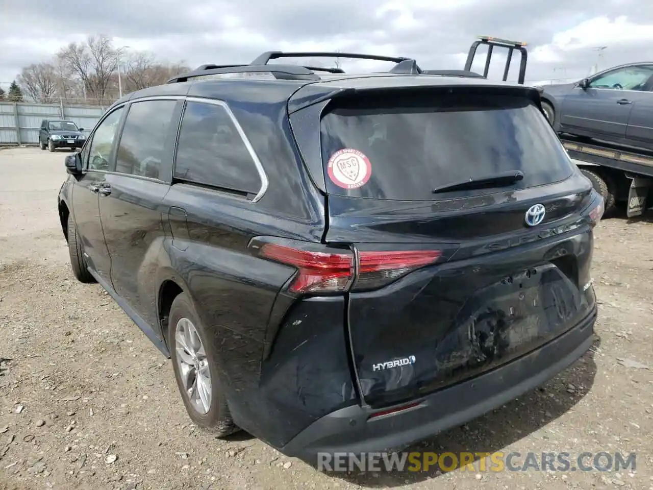 3 Фотография поврежденного автомобиля 5TDYSKFC3MS019199 TOYOTA SIENNA 2021