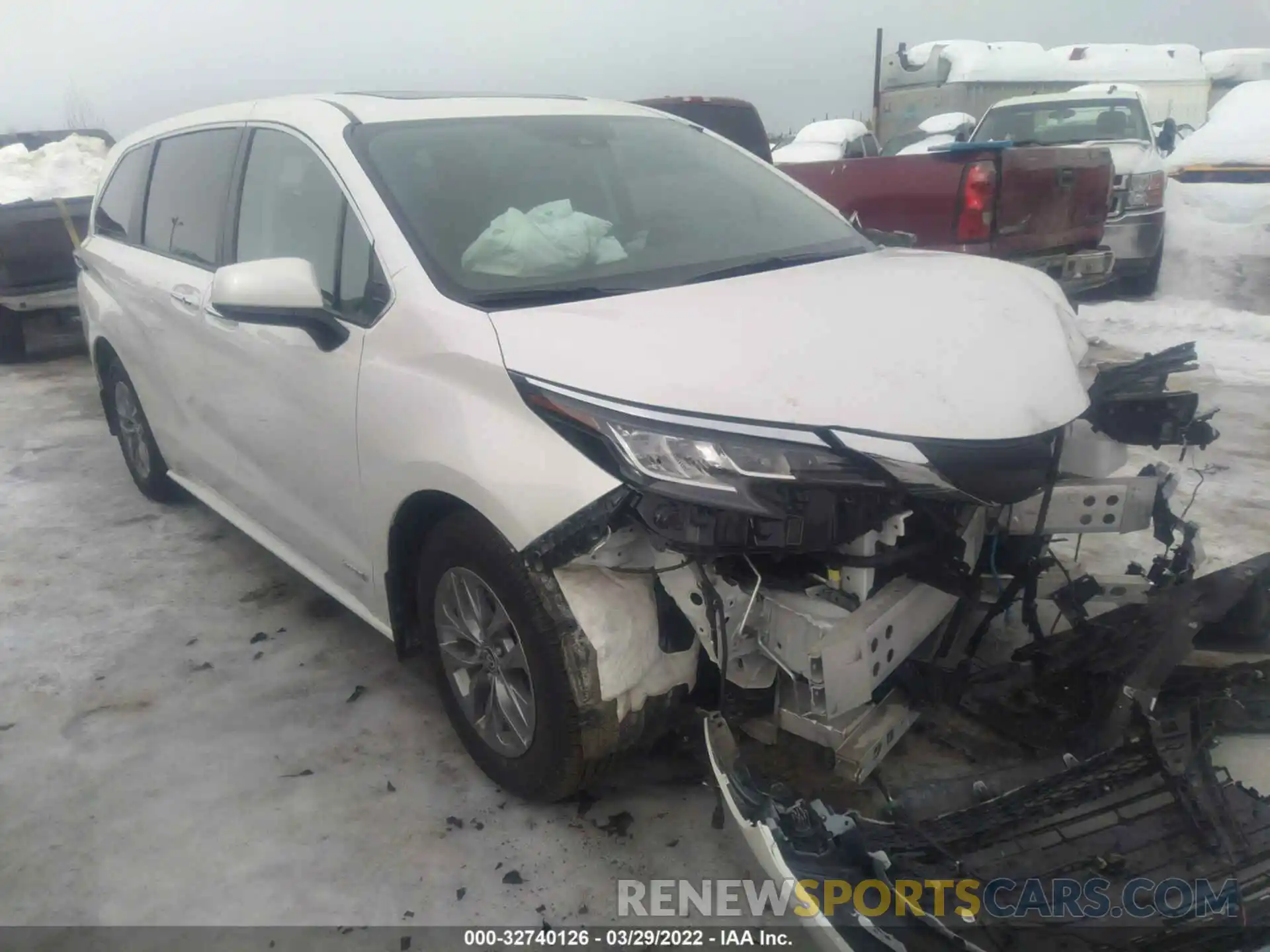 1 Photograph of a damaged car 5TDYSKFC3MS030817 TOYOTA SIENNA 2021