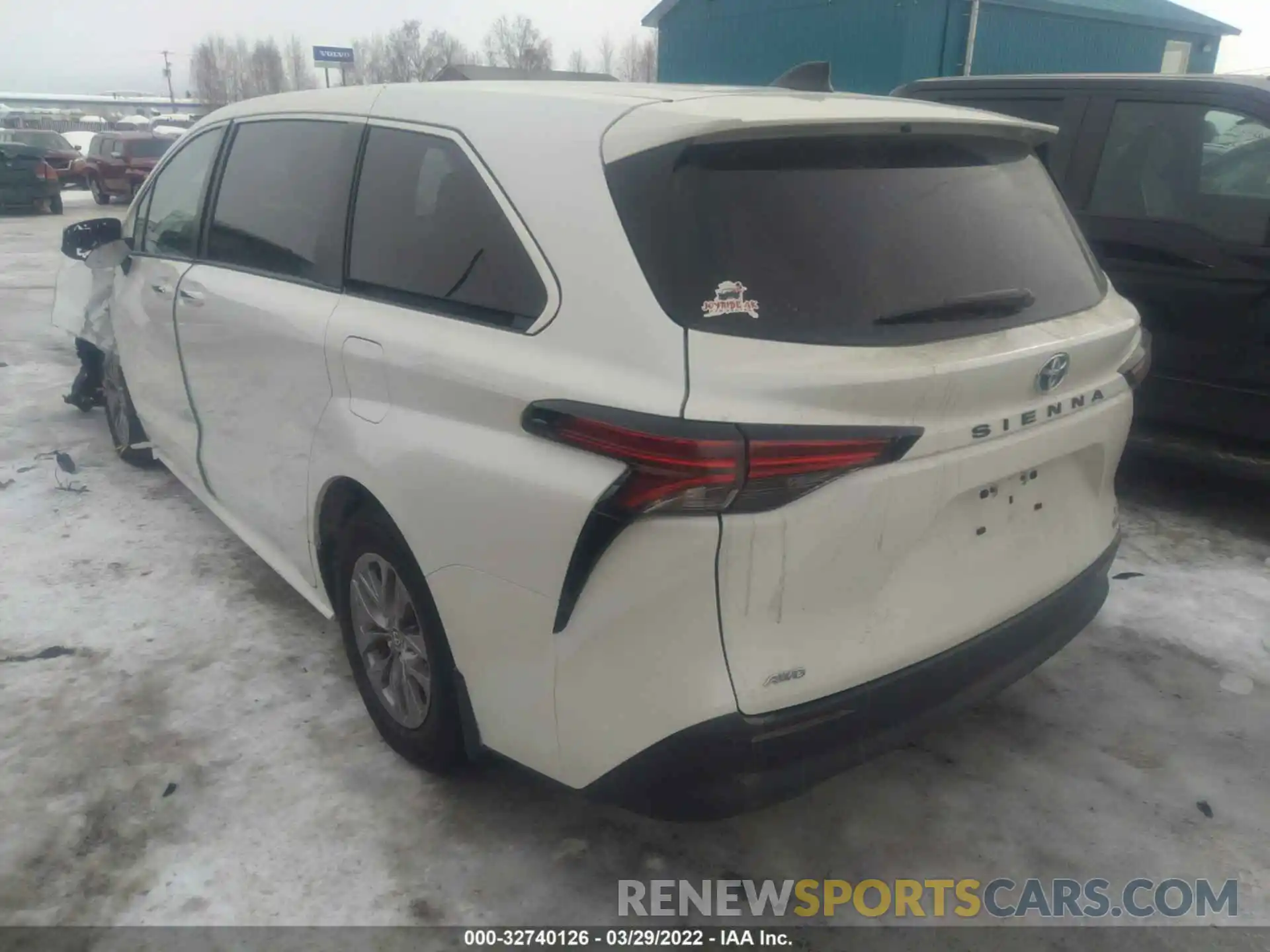 3 Фотография поврежденного автомобиля 5TDYSKFC3MS030817 TOYOTA SIENNA 2021