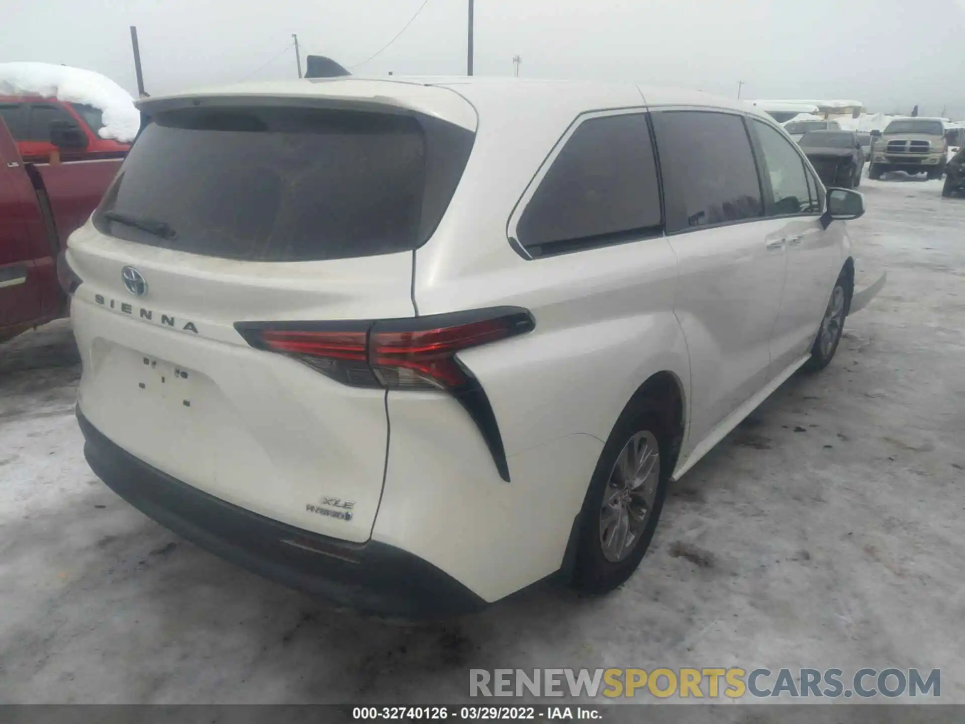 4 Фотография поврежденного автомобиля 5TDYSKFC3MS030817 TOYOTA SIENNA 2021