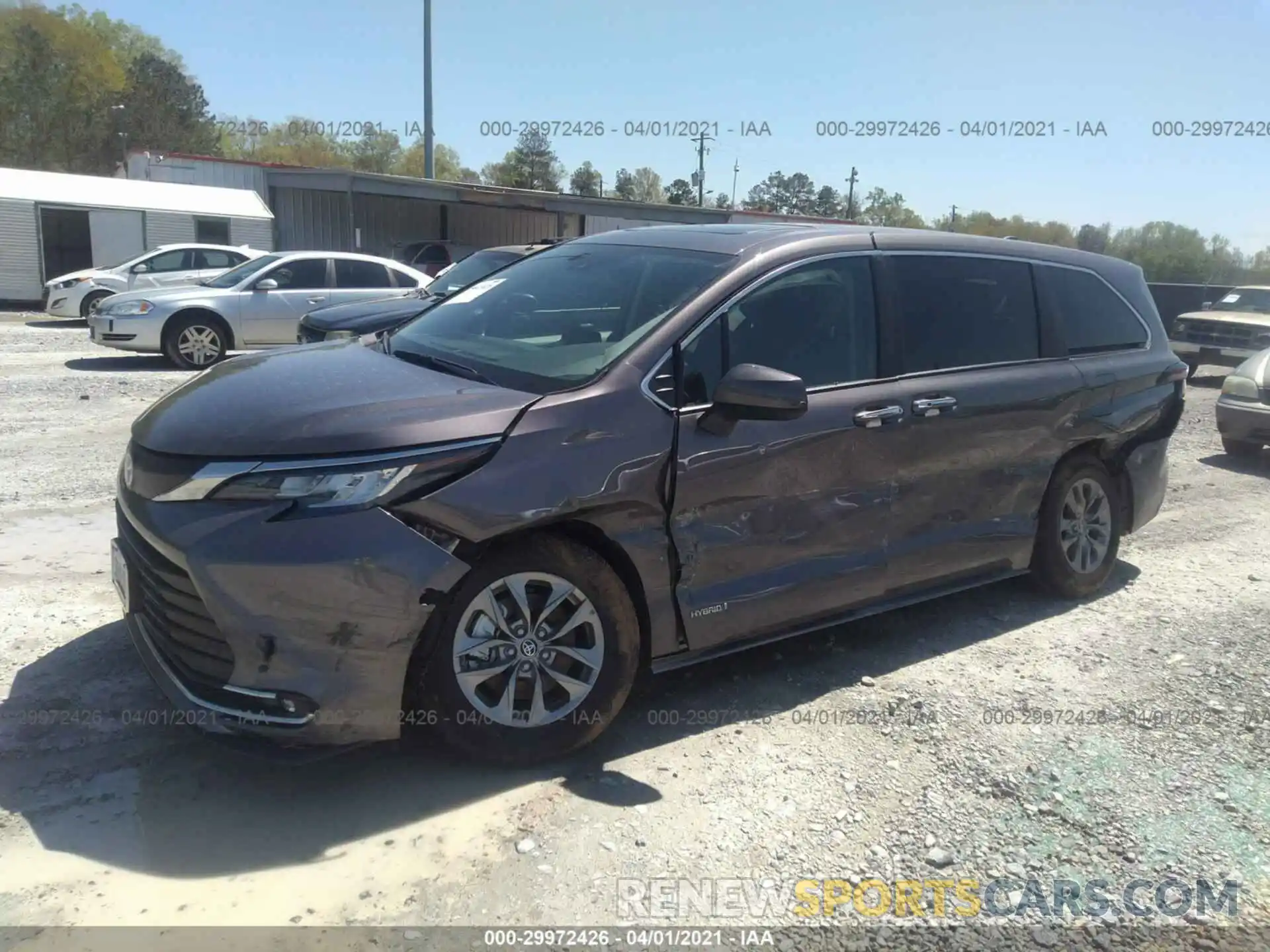 2 Photograph of a damaged car 5TDYSKFC5MS006745 TOYOTA SIENNA 2021