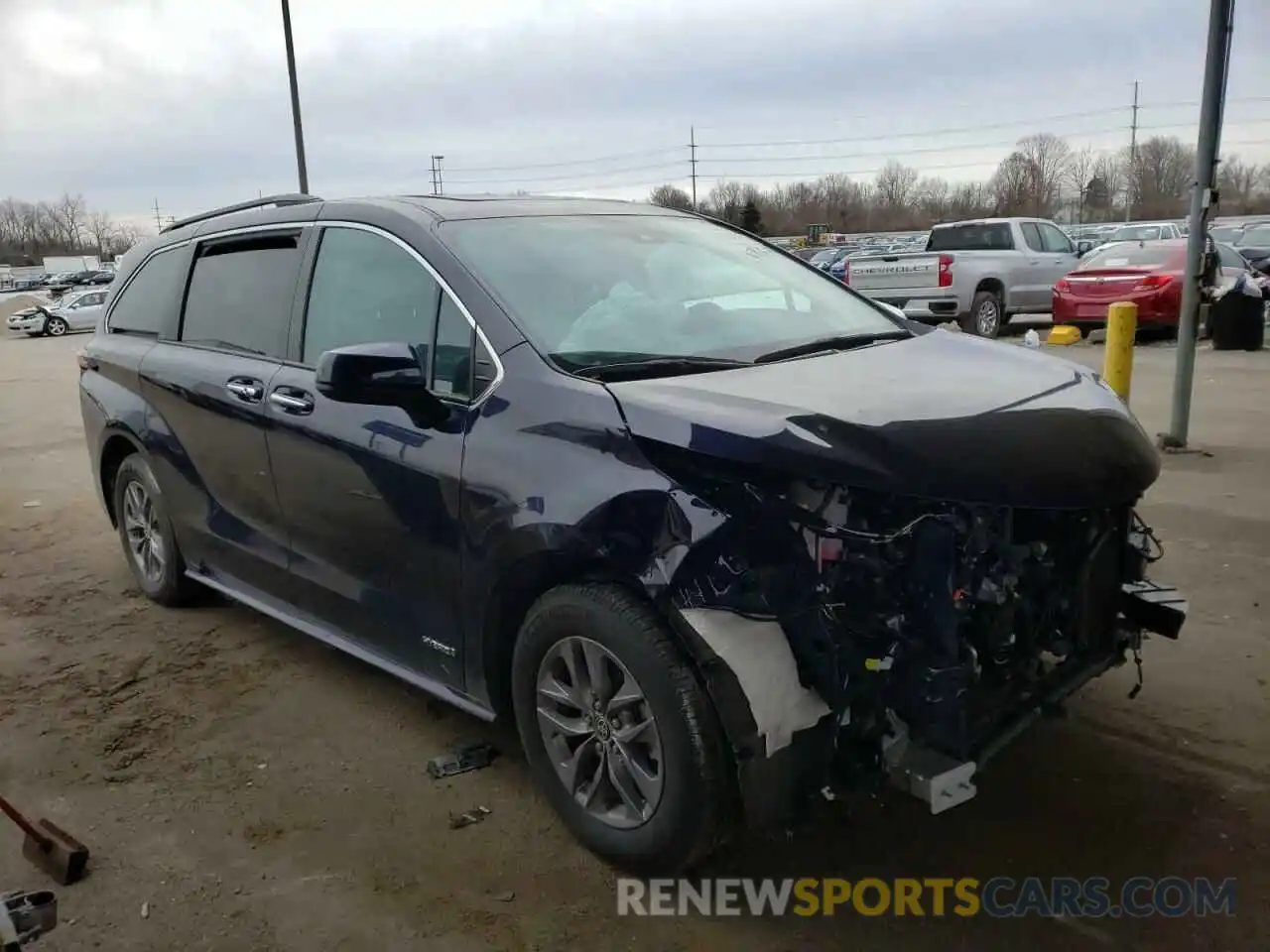 1 Photograph of a damaged car 5TDYSKFC5MS016188 TOYOTA SIENNA 2021