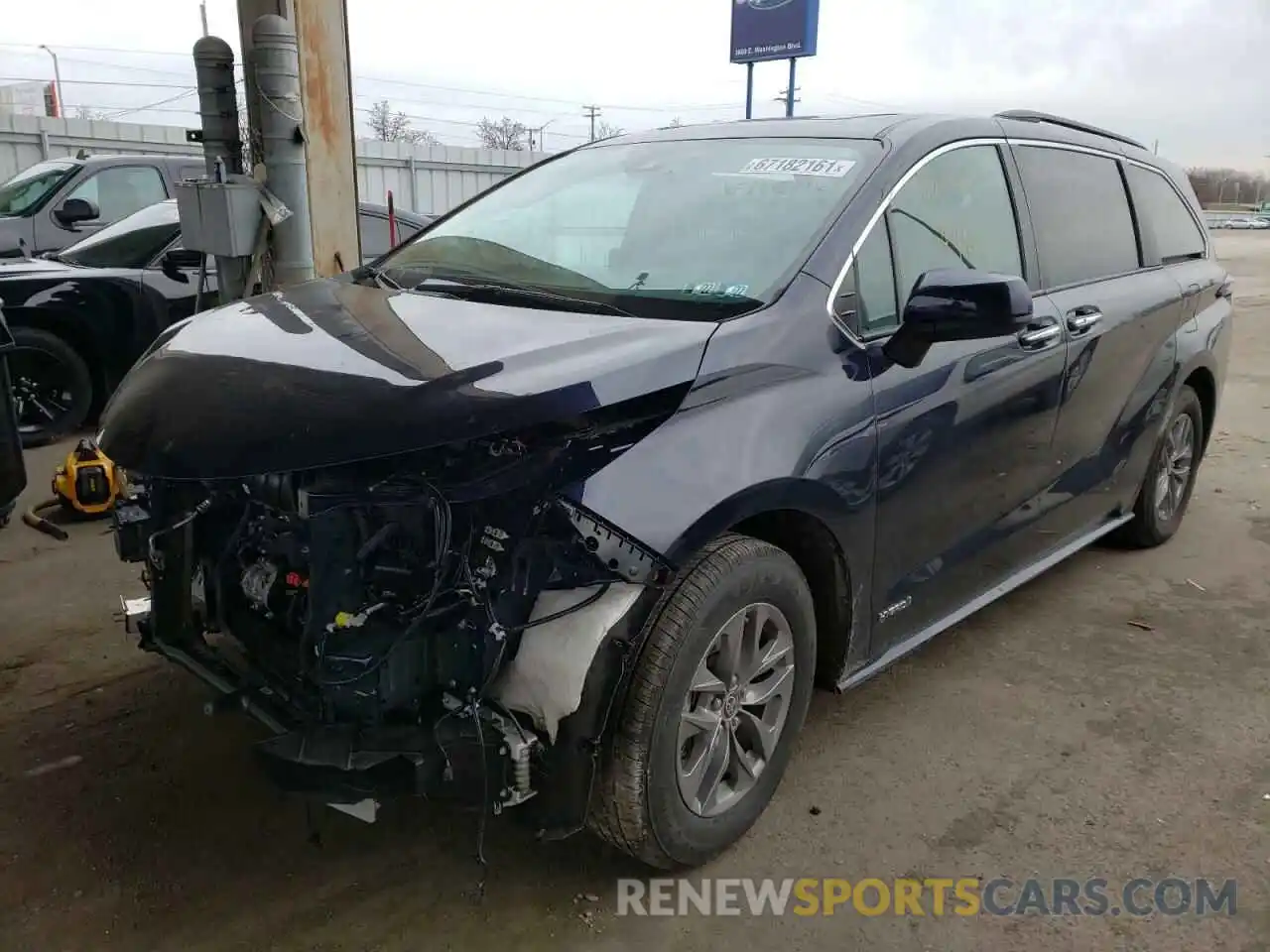 2 Photograph of a damaged car 5TDYSKFC5MS016188 TOYOTA SIENNA 2021