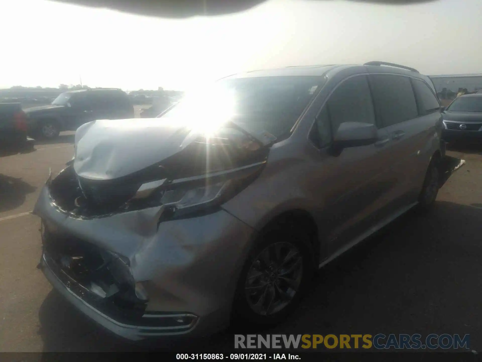 2 Photograph of a damaged car 5TDYSKFC5MS020323 TOYOTA SIENNA 2021