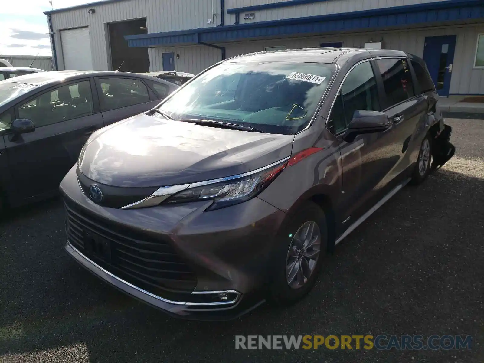 2 Photograph of a damaged car 5TDYSKFC6MS015809 TOYOTA SIENNA 2021