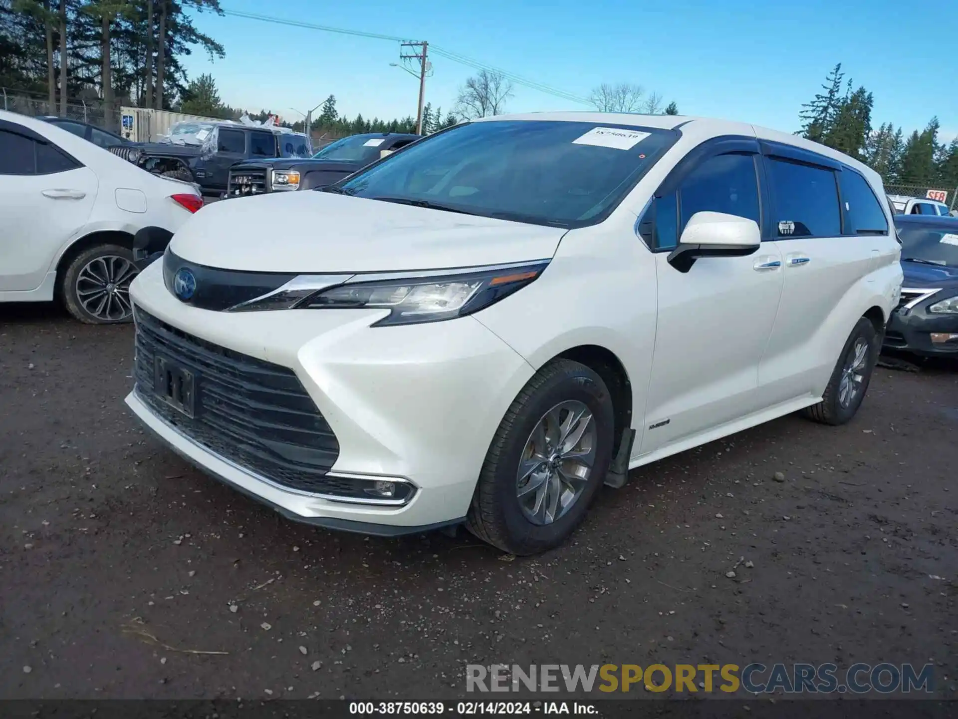 2 Photograph of a damaged car 5TDYSKFC6MS030245 TOYOTA SIENNA 2021