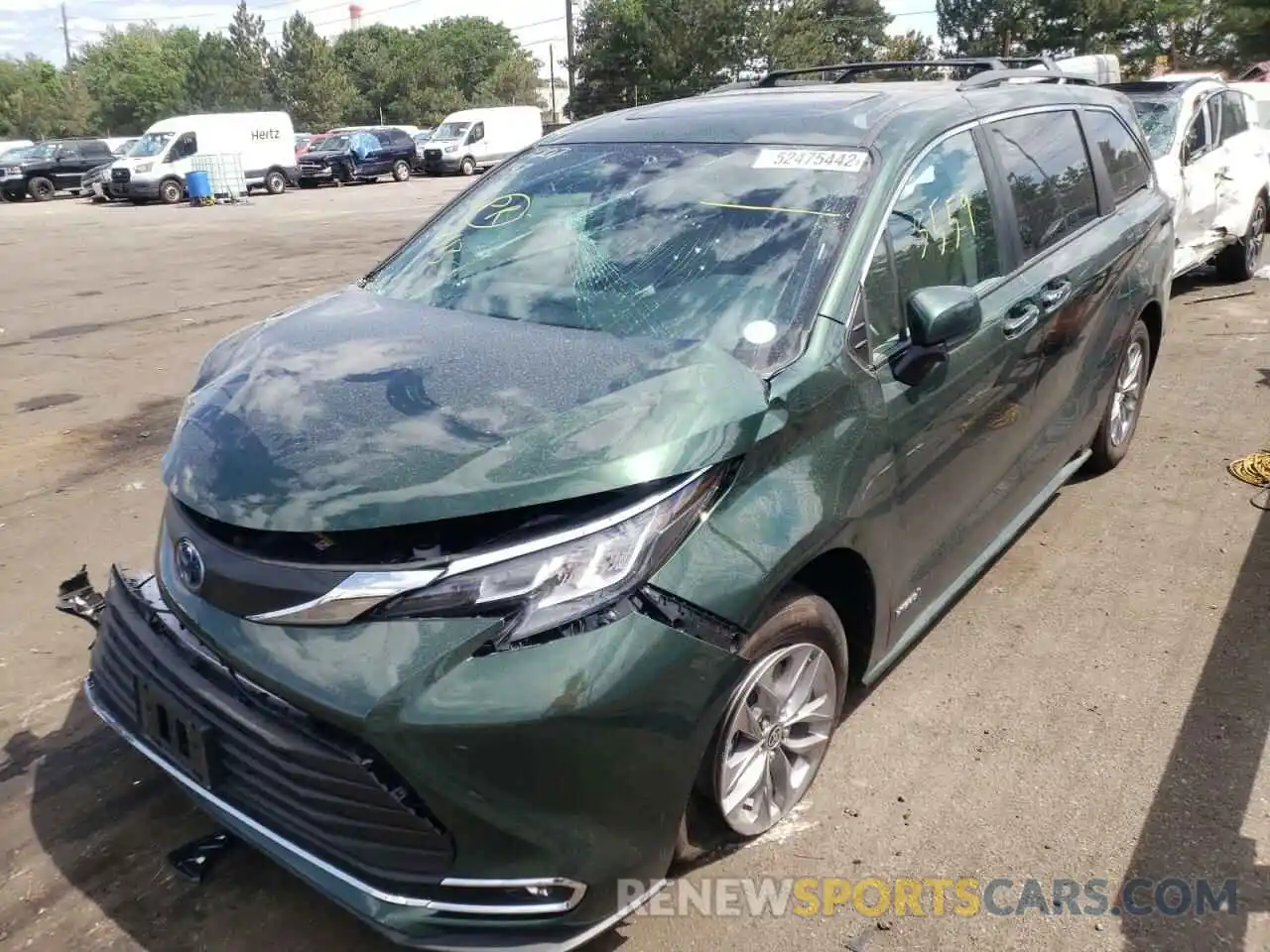 2 Photograph of a damaged car 5TDYSKFC6MS034537 TOYOTA SIENNA 2021