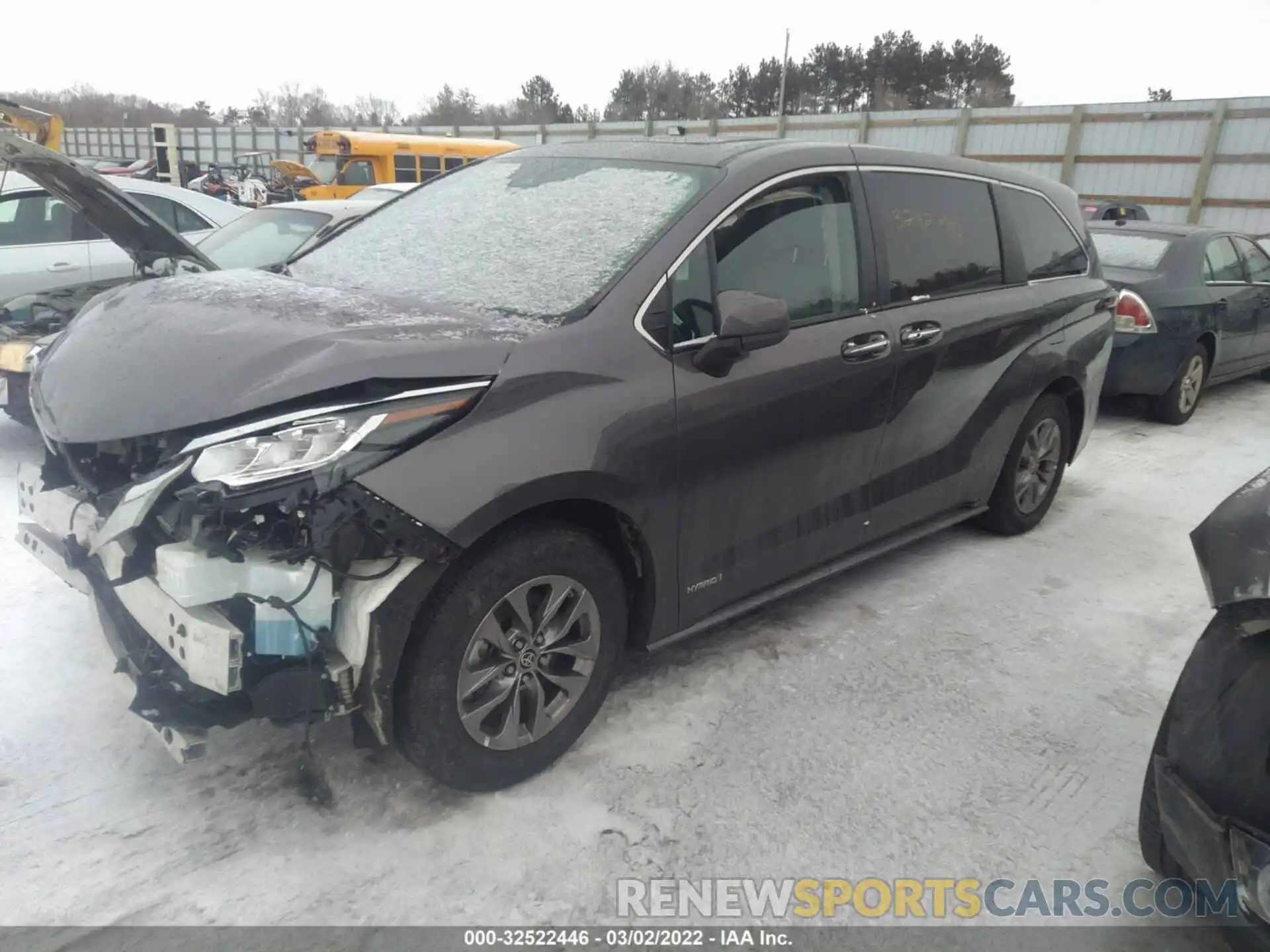 2 Фотография поврежденного автомобиля 5TDYSKFC7MS009548 TOYOTA SIENNA 2021