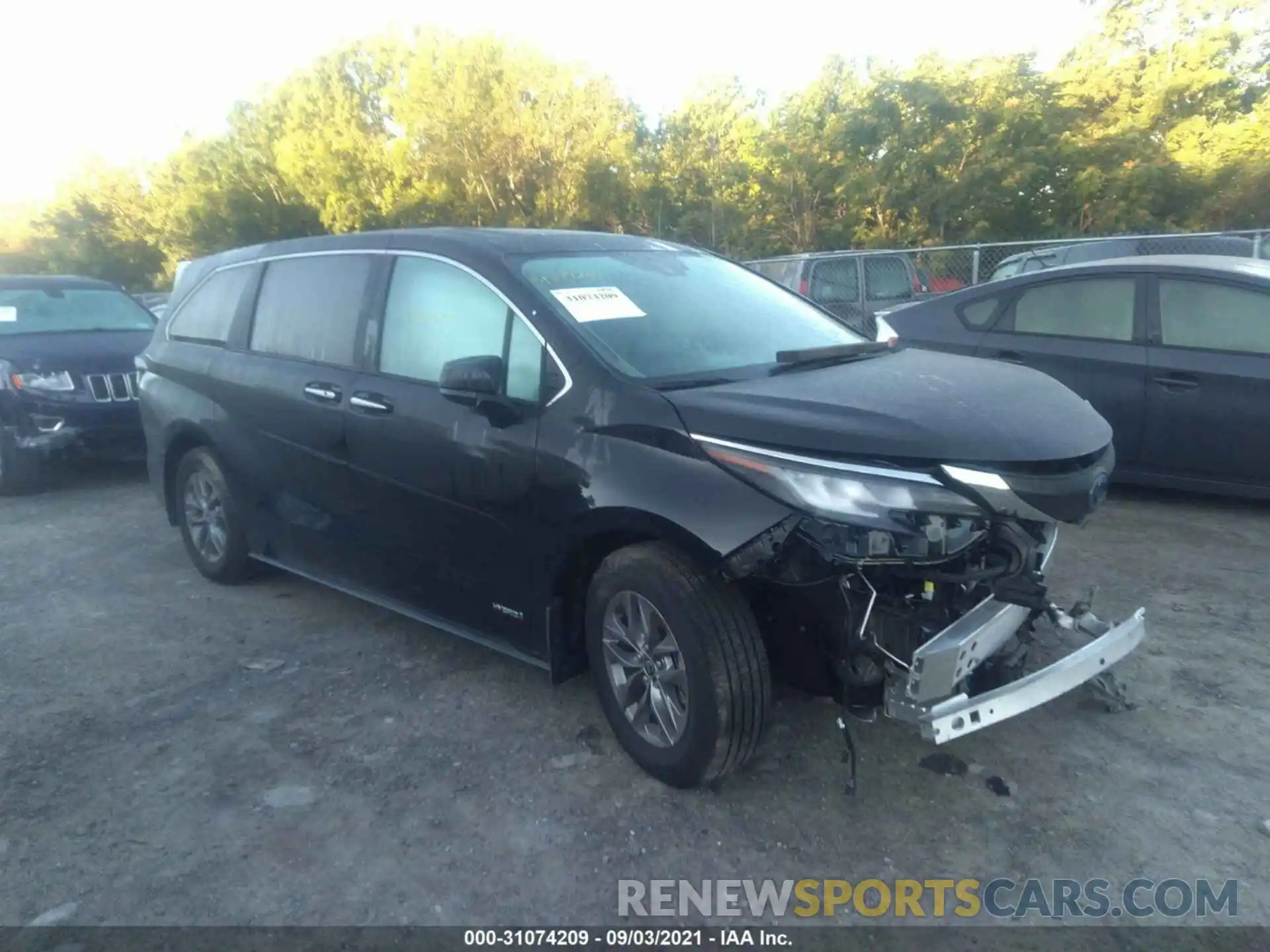 1 Photograph of a damaged car 5TDYSKFC7MS020517 TOYOTA SIENNA 2021