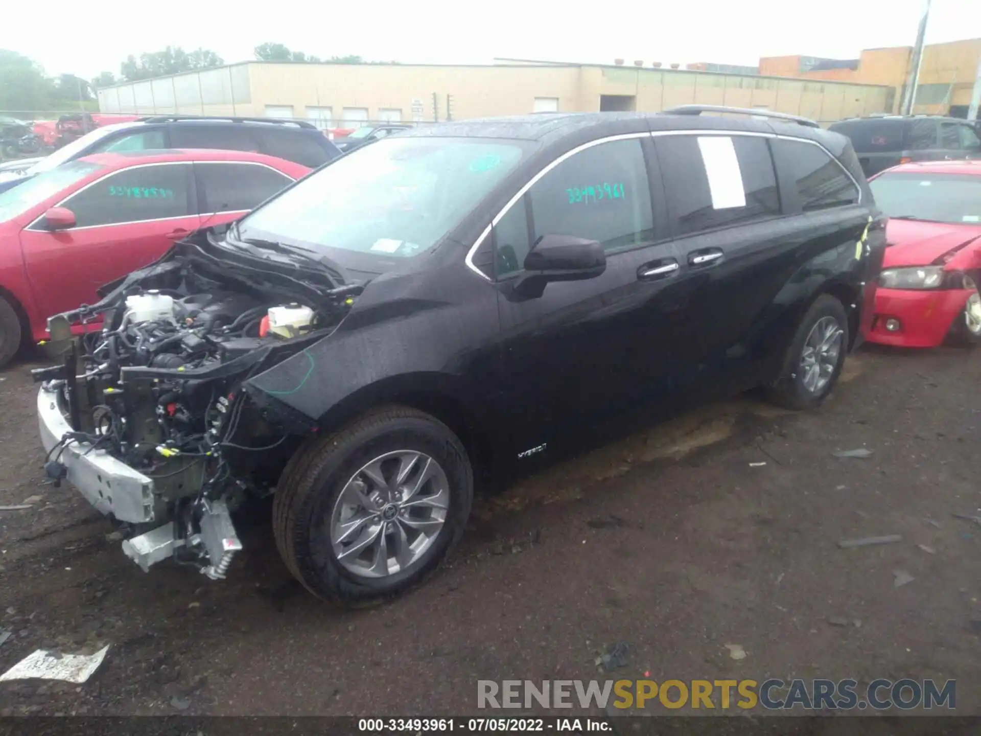 2 Фотография поврежденного автомобиля 5TDYSKFC7MS039939 TOYOTA SIENNA 2021