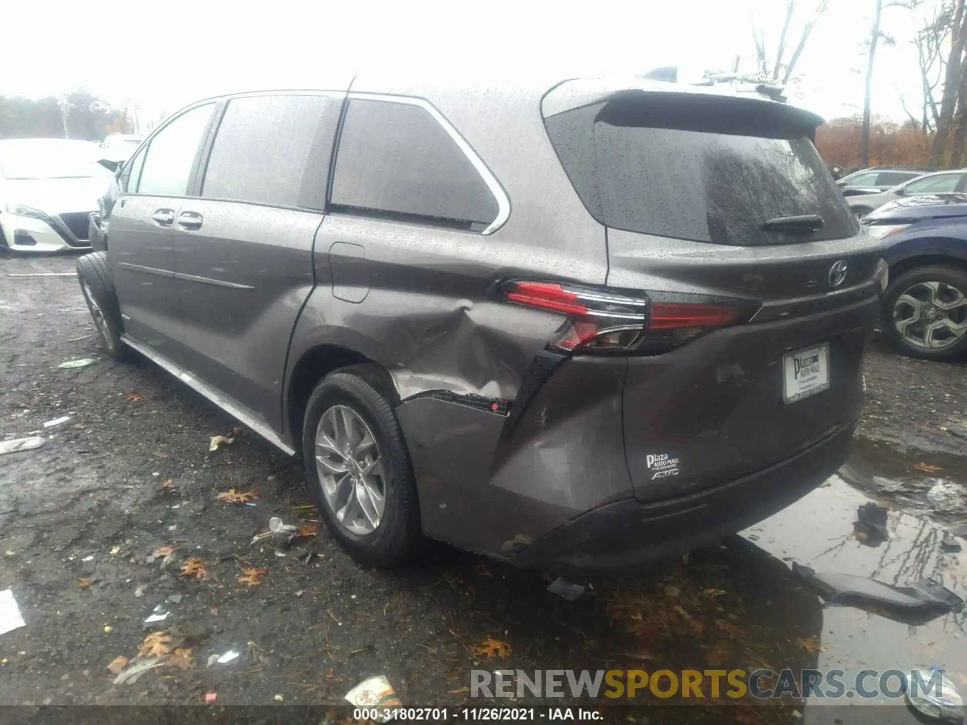 3 Photograph of a damaged car 5TDYSKFC7MS040394 TOYOTA SIENNA 2021