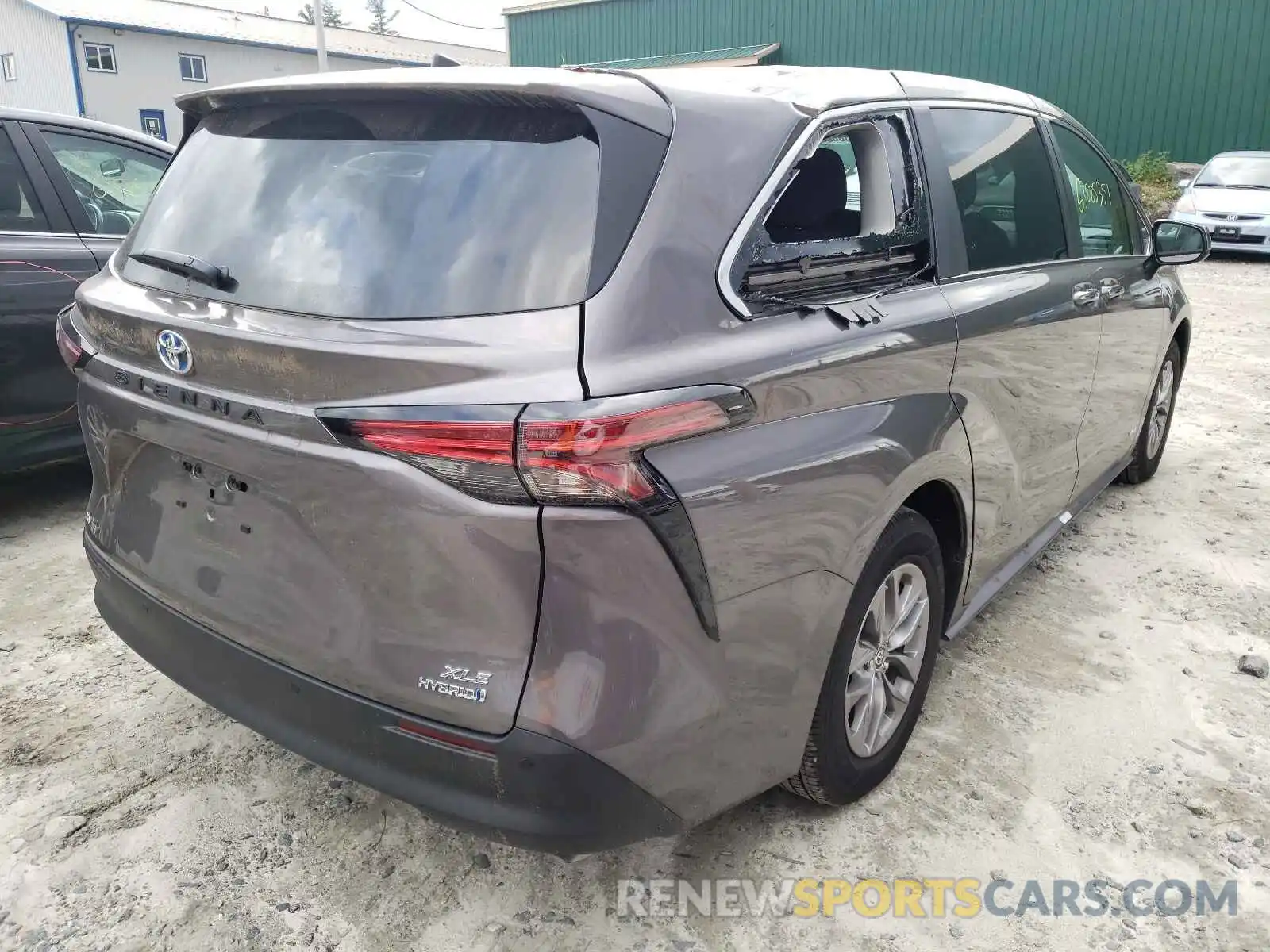 4 Фотография поврежденного автомобиля 5TDYSKFC8MS013494 TOYOTA SIENNA 2021