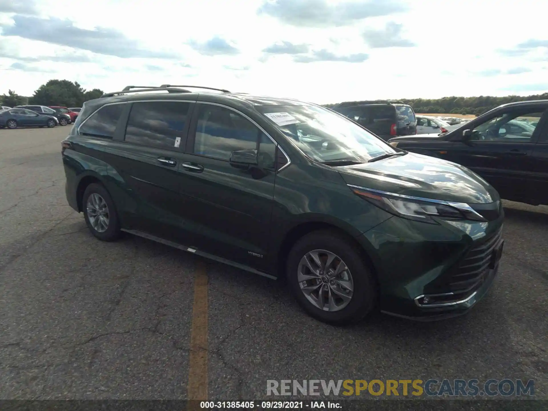 1 Photograph of a damaged car 5TDYSKFC8MS034734 TOYOTA SIENNA 2021