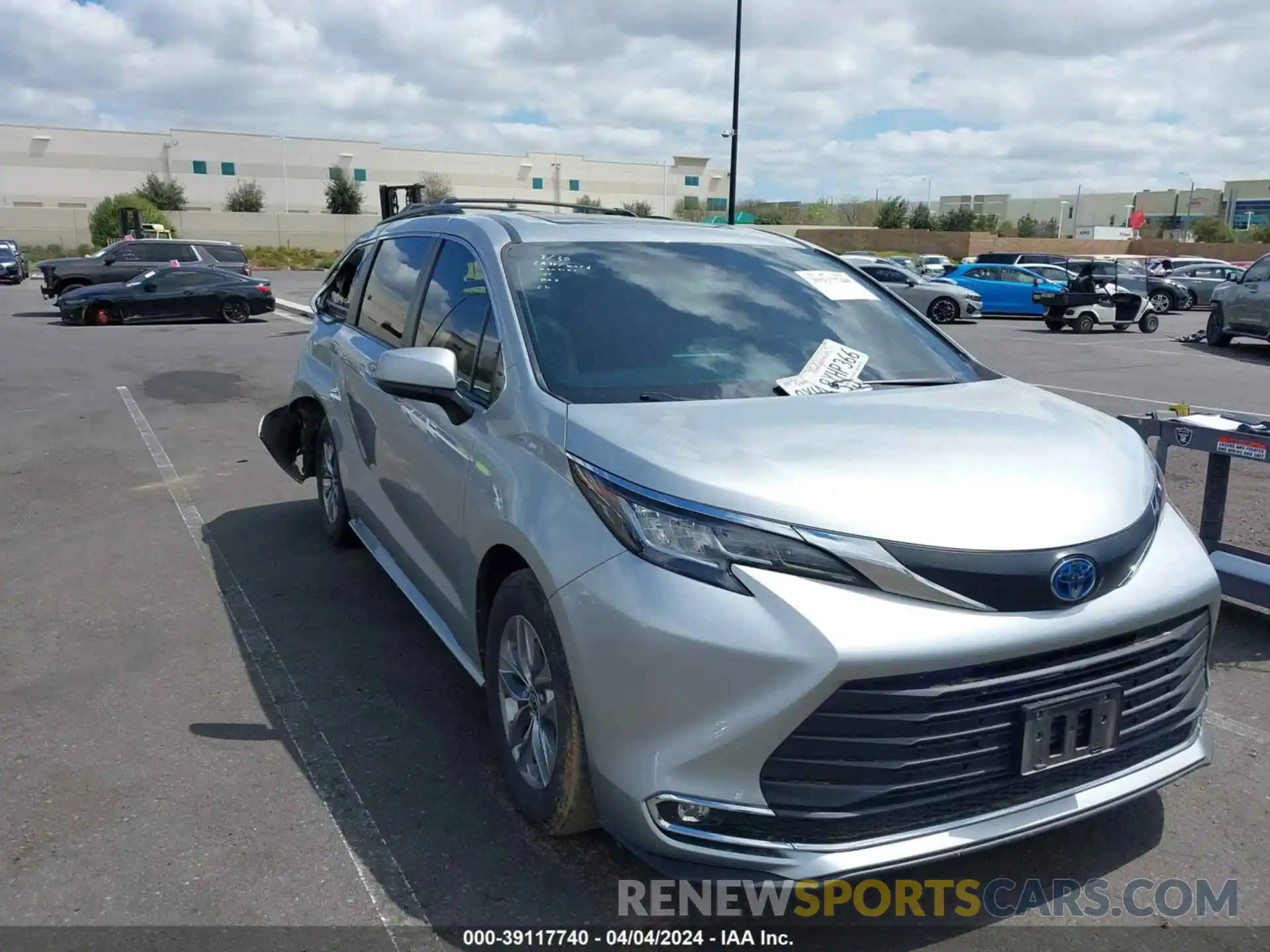 1 Photograph of a damaged car 5TDYSKFC8MS040033 TOYOTA SIENNA 2021