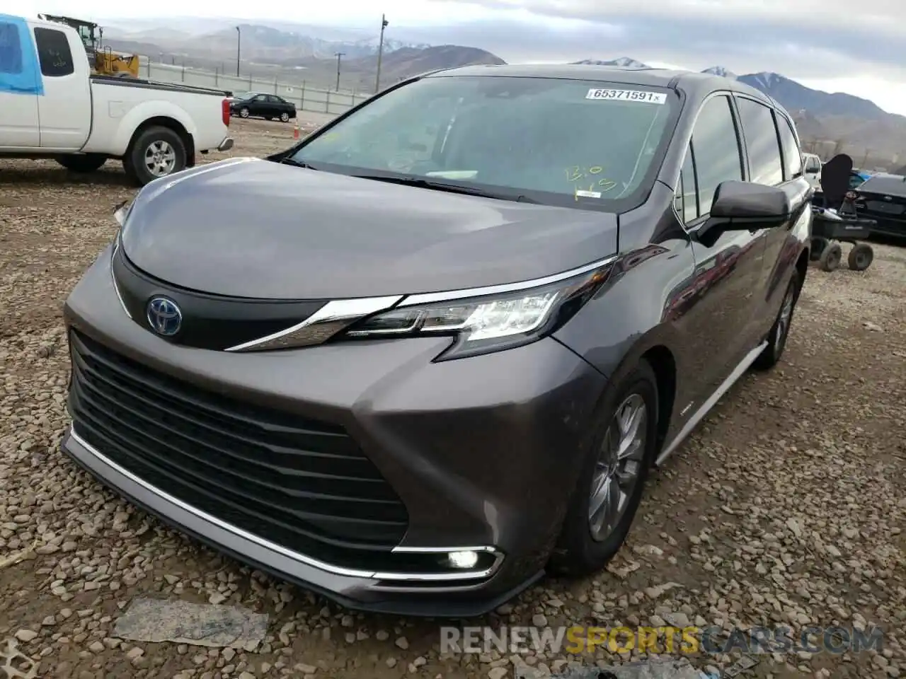 2 Photograph of a damaged car 5TDYSKFC9MS024231 TOYOTA SIENNA 2021