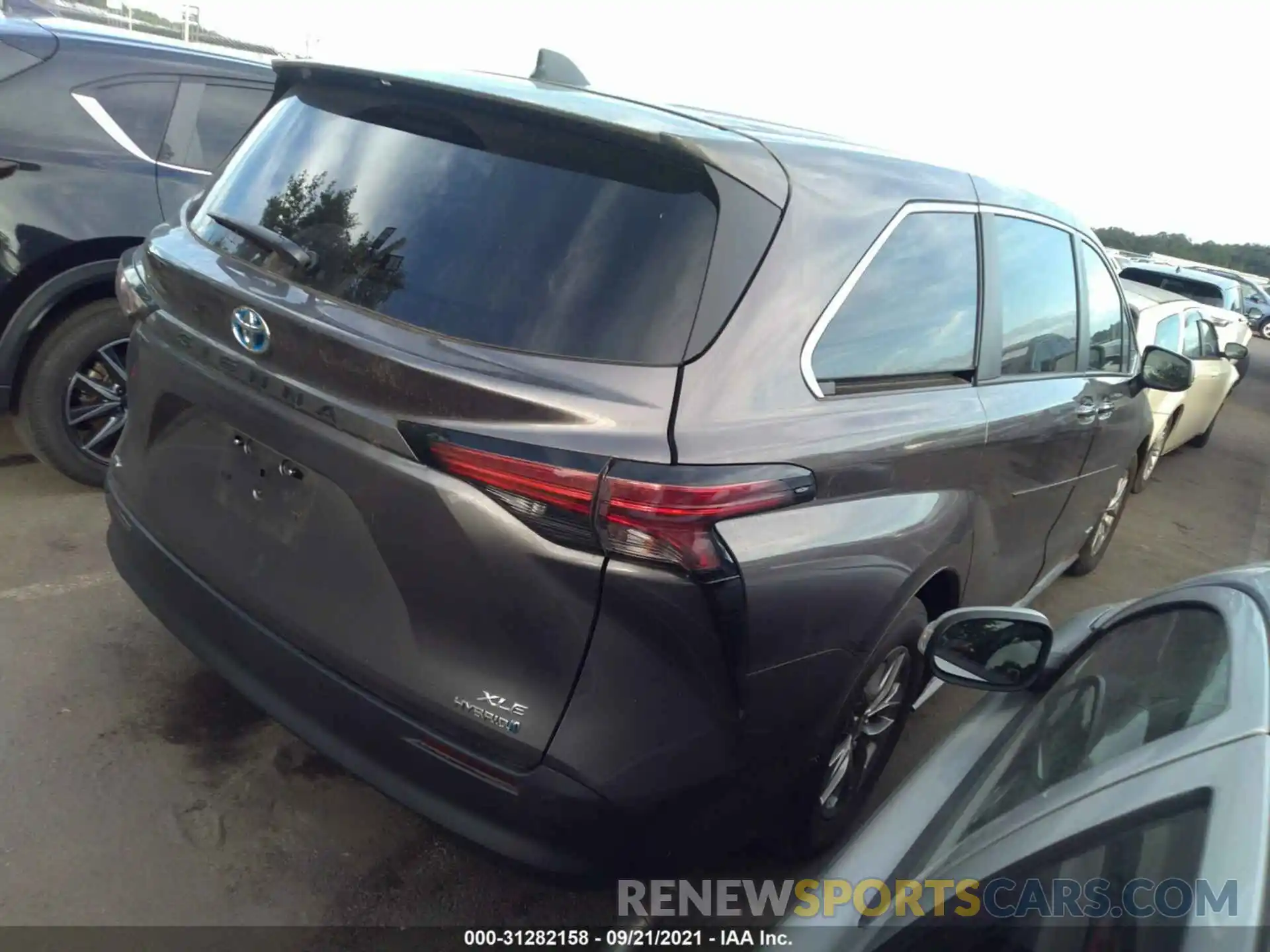 4 Фотография поврежденного автомобиля 5TDYSKFCXMS011570 TOYOTA SIENNA 2021