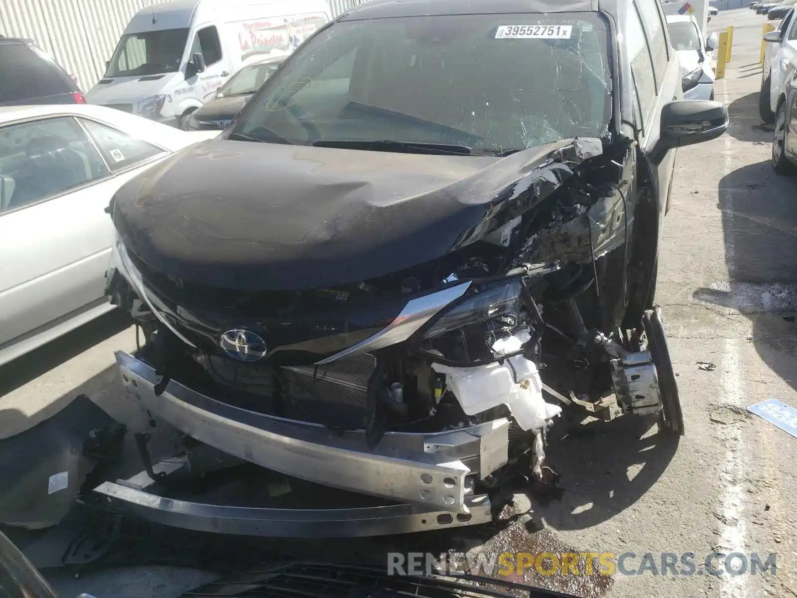 9 Фотография поврежденного автомобиля 5TDZRKEC0MS008064 TOYOTA SIENNA 2021