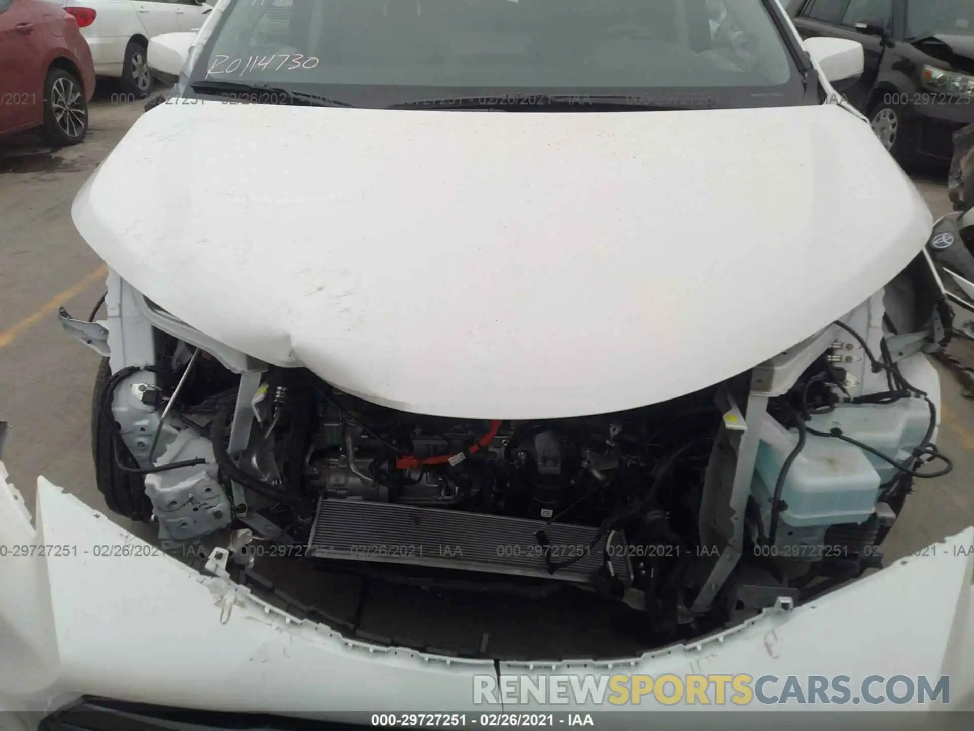 6 Photograph of a damaged car 5TDZRKEC0MS012518 TOYOTA SIENNA 2021