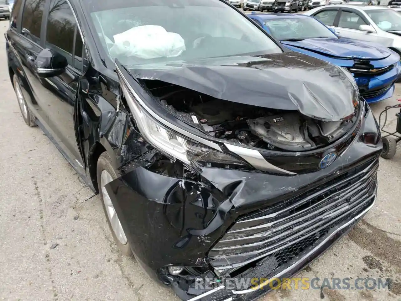 9 Фотография поврежденного автомобиля 5TDZRKEC0MS062089 TOYOTA SIENNA 2021