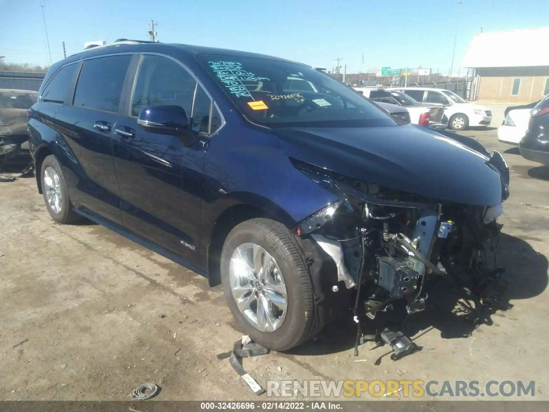 1 Photograph of a damaged car 5TDZRKEC0MS067129 TOYOTA SIENNA 2021