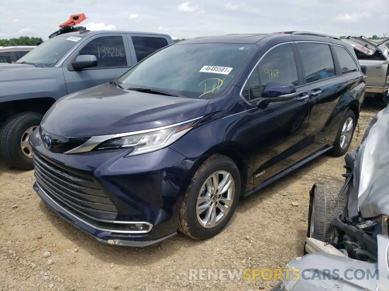 2 Фотография поврежденного автомобиля 5TDZRKEC1MS005917 TOYOTA SIENNA 2021